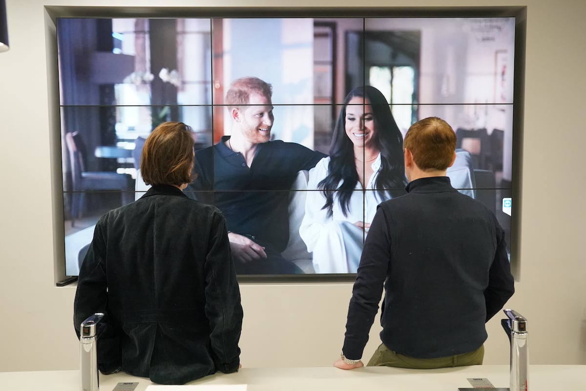 People in a London office watch Prince Harry and Meghan Markle's Netflix docuseries 'Harry & Meghan' in which an expert says Prince Harry's accusations about Prince William may not be as impactful with viewers because he and Meghan Markle didn't take some accountability