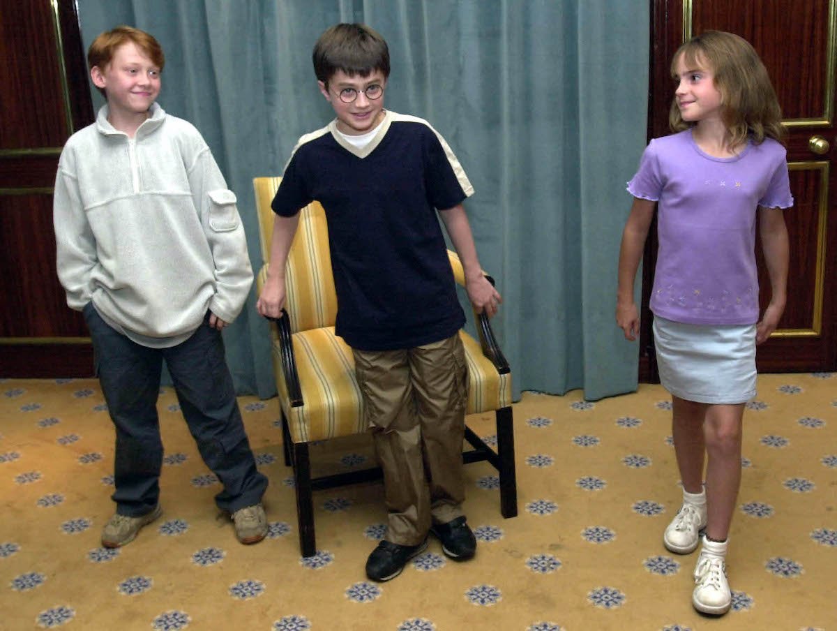 Harry Potter stars Rupert Grint, Daniel Radcliffe, and Emma Watson