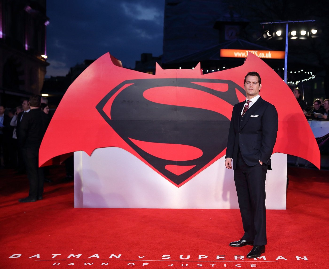 Henry Cavill arrives for the European Premiere of 'Batman V Superman: Dawn Of Justice' at Odeon Leicester Square on March 22, 2016