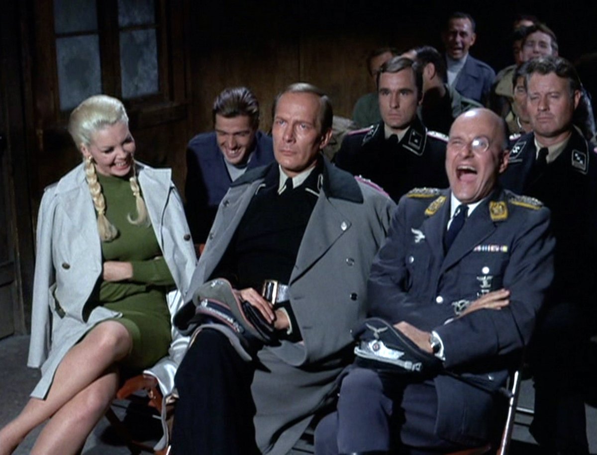 'Hogan's Heroes' cast members laughing