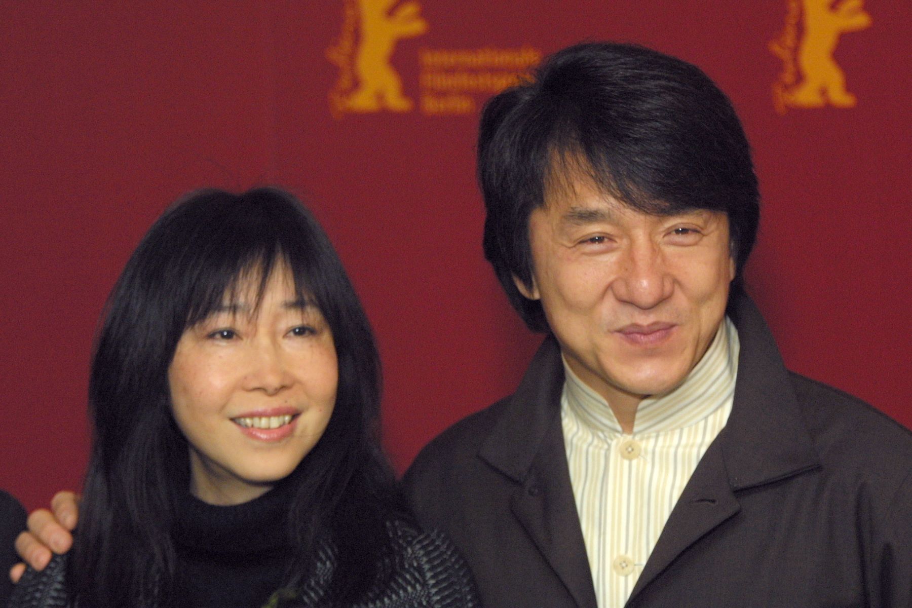Director Mabel Cheung (L) and Jackie Chan (R) at the premiere of 'Traces of a Dragon'