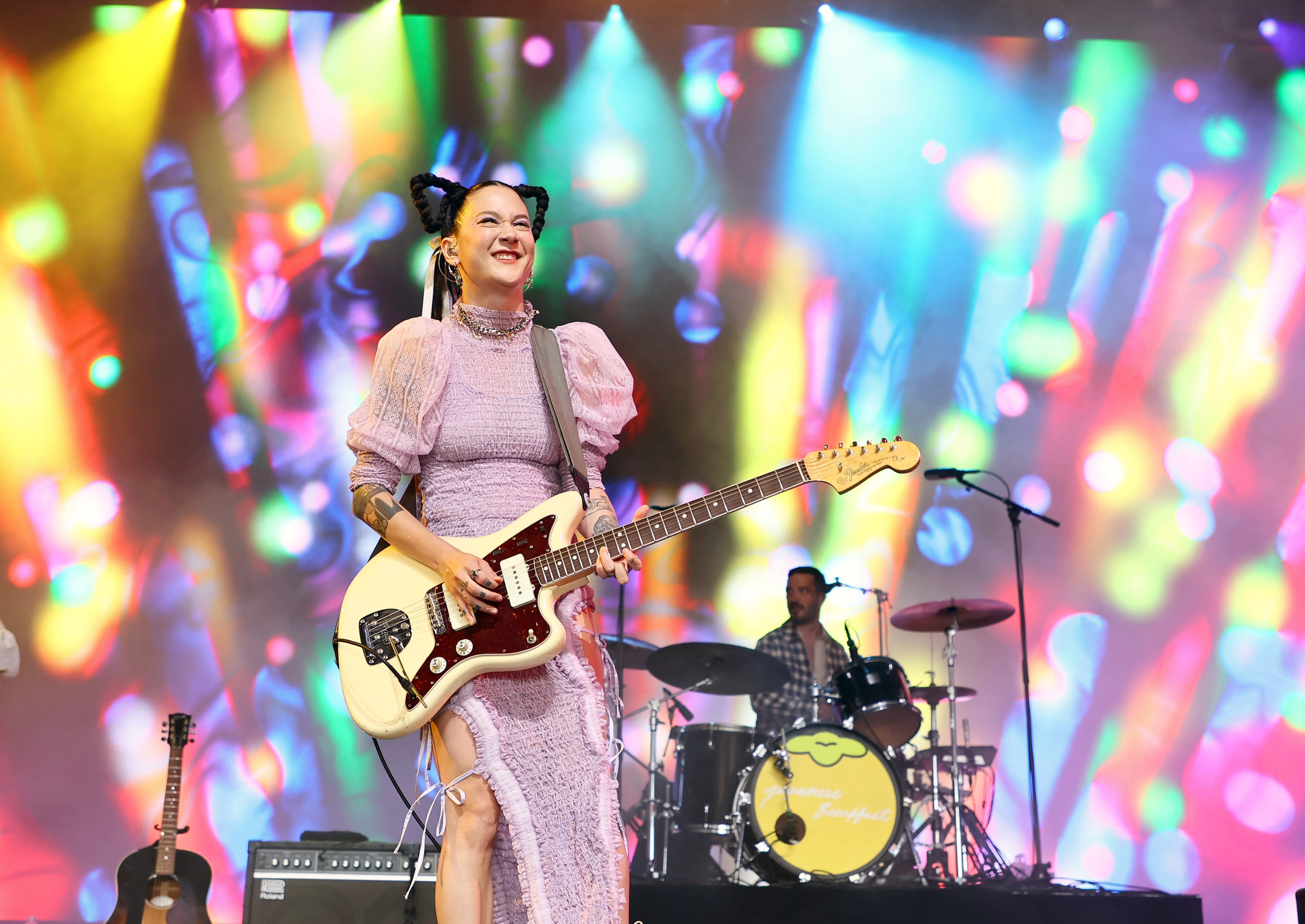 Michelle Zauner of Japanese Breakfast performs on the Mojave stage during the 2022 Coachella Valley Music And Arts Festival