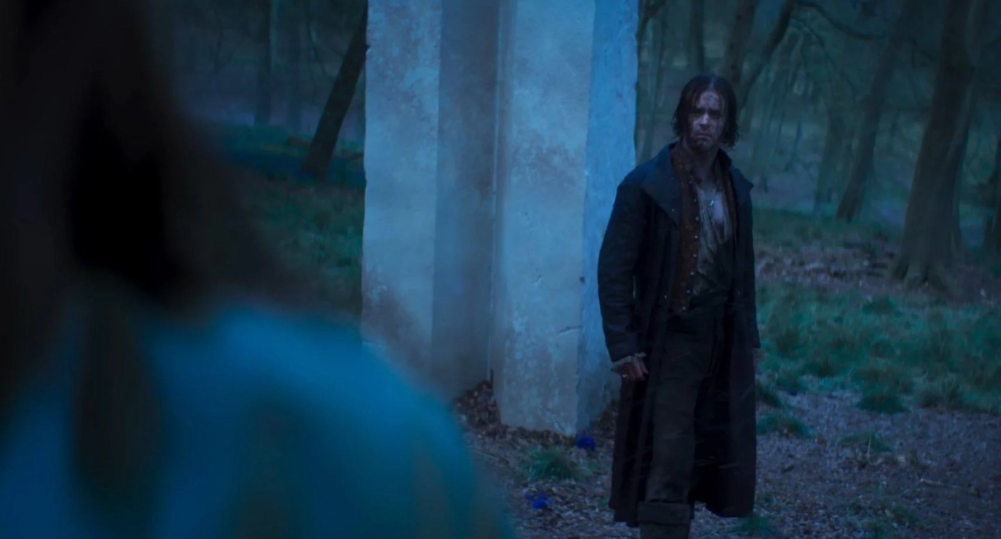 Jaskier meeting Seanchaí in 'The Witcher: Blood Origin'.'