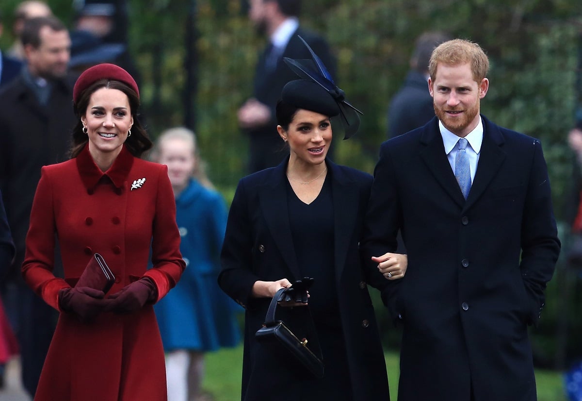 Meghan Markle and Prince Harry, who are releasing Volume II of their Netflix series the same day as Kate's Christmas Carol service, attend Christmas Day church service with the princess in 2018