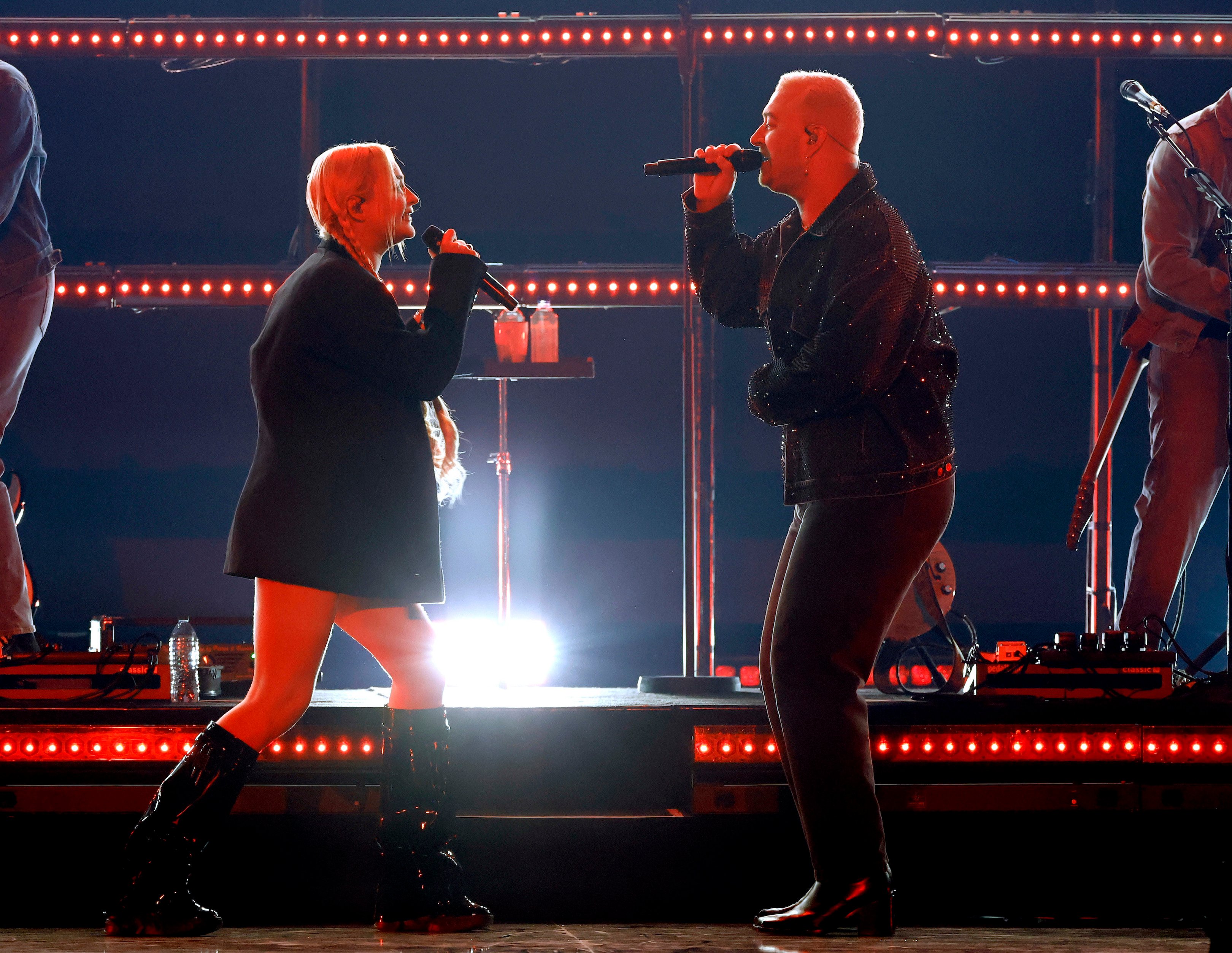 Kim Petras and Sam Smith perform during the 2022 iHeartRadio Music Festival