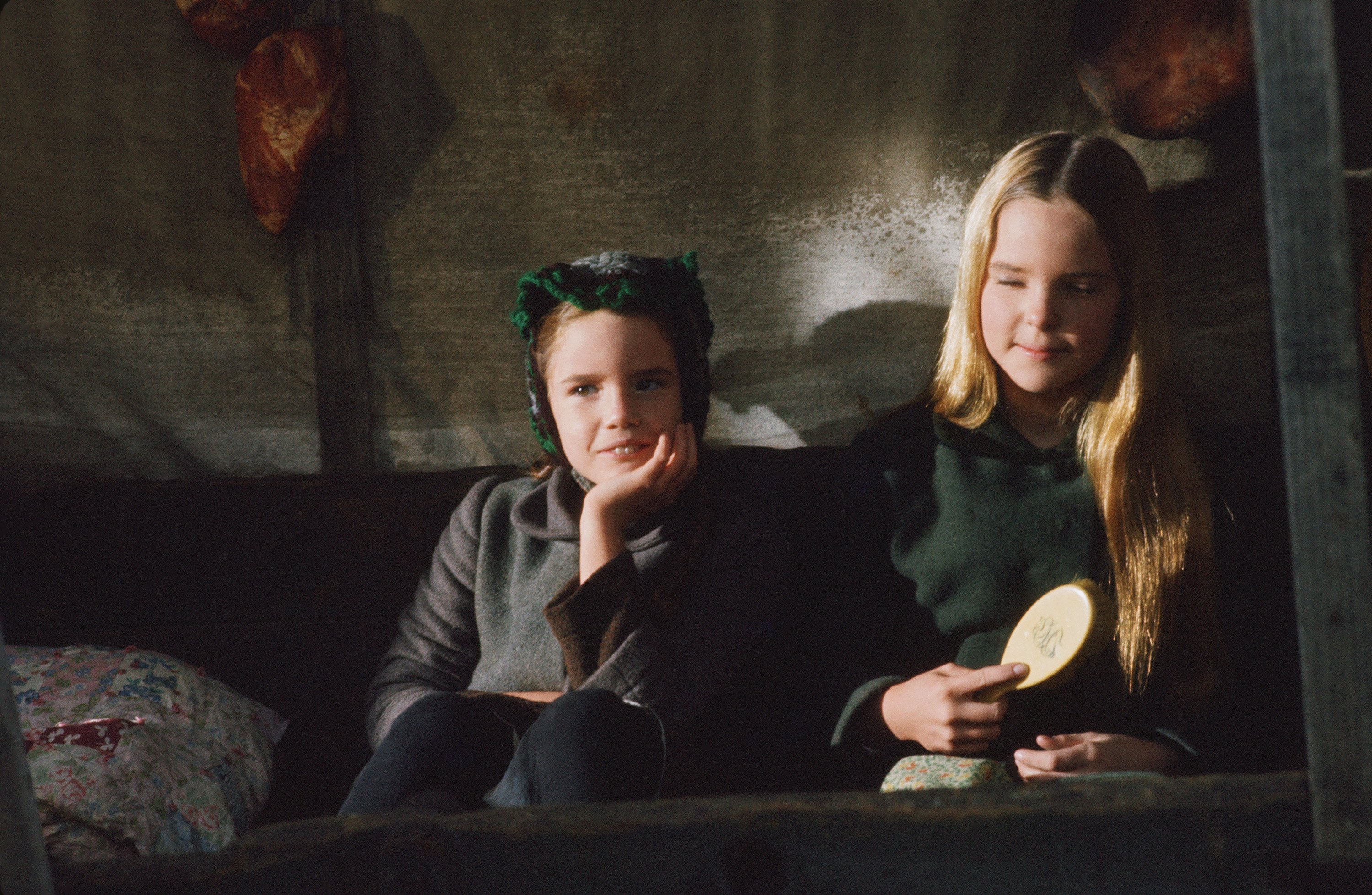 Melissa Gilbert as Laura Ingalls and Melissa Sue Anderson as Mary Ingalls on Little House on the Prairie.