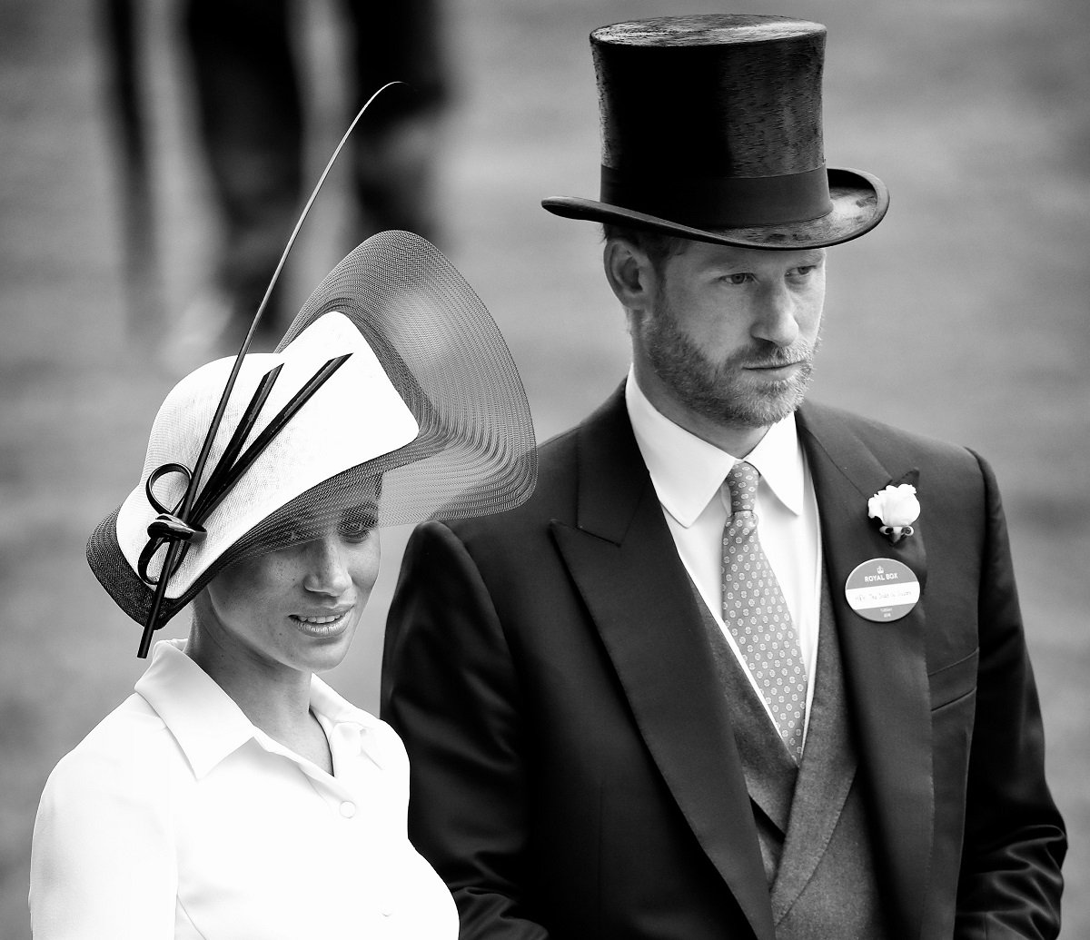 Meghan Markle and Prince Harry attend day 1 of Royal Ascot at Ascot Racecourse in 2018