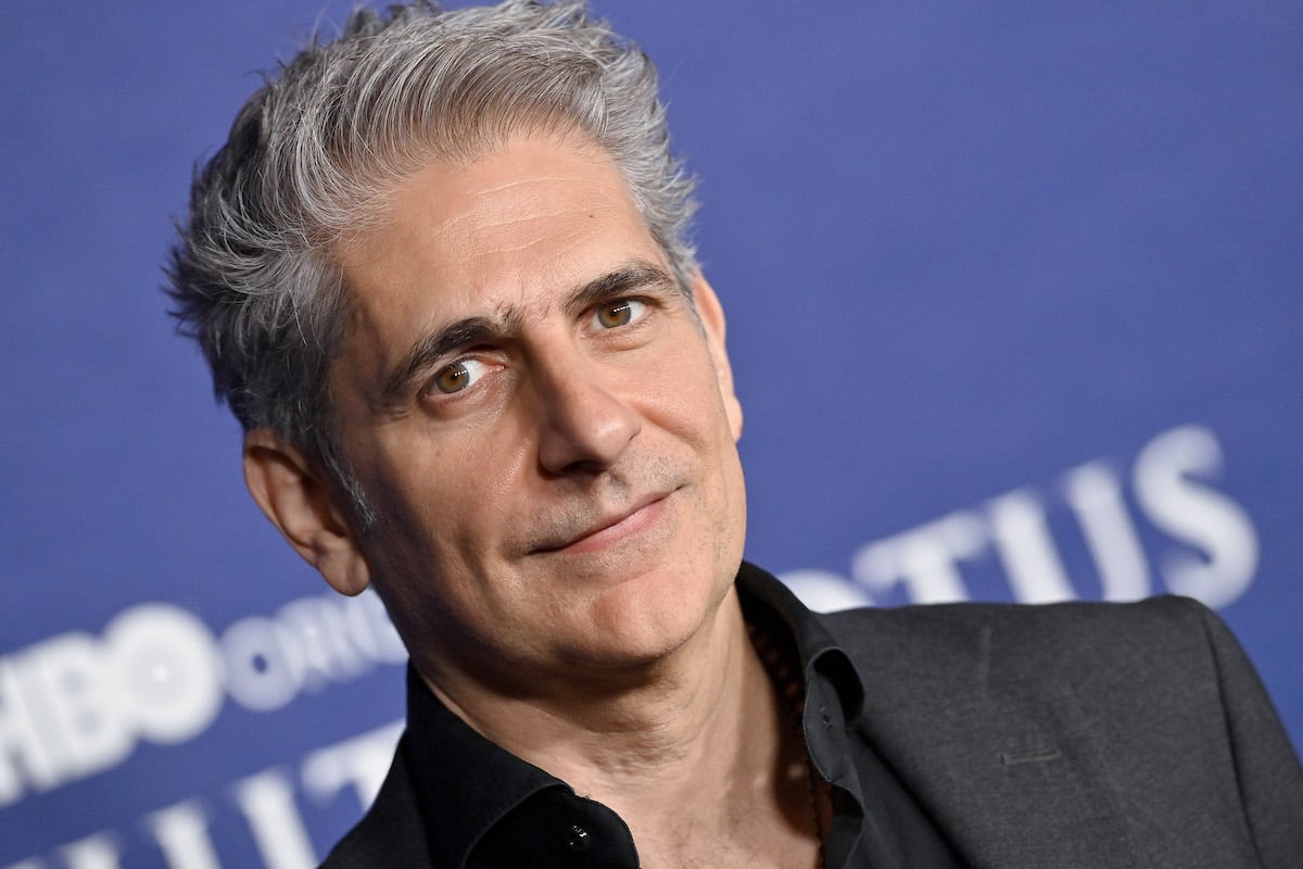 Michael Imperioli attends the Los Angeles Season 2 Premiere of HBO Original Series "The White Lotus" in a black suit