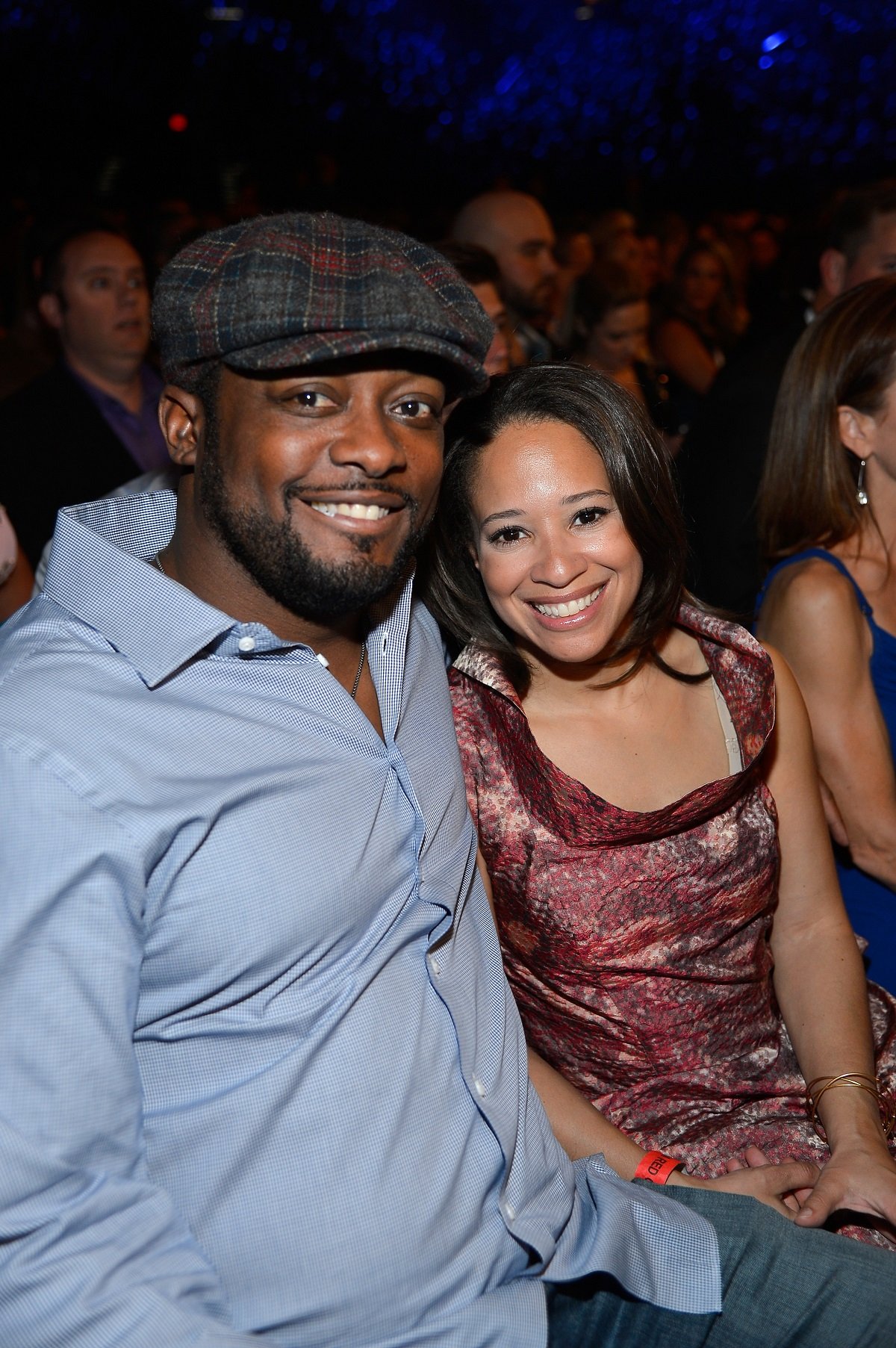 Mike Tomlin and Kiya Winston attend the Country Music Awards at the MGM Grand Garden