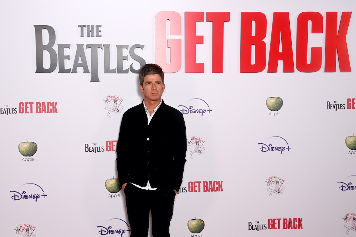 Oasis guitarist Noel Gallagher at the U.K. premier of 'The Beatles: Get Back' in 2021. Gallagher has a Beatles theory about their forward-looking musical direction during their career.