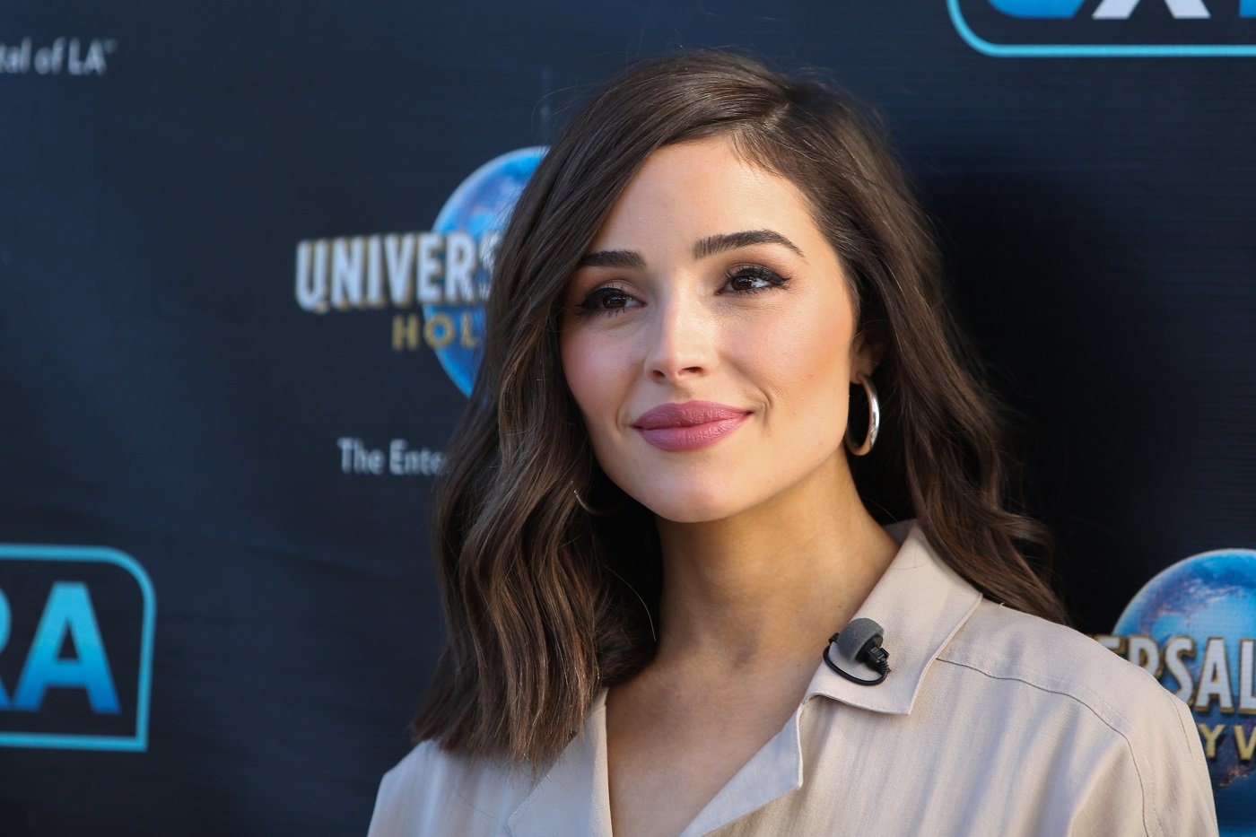 Olivia Culpo visits the set of "Extra" at Universal Studios Hollywood on January 24, 2019. Olivia Culpo opened up about past relationships on 'The Culpo Sisters'