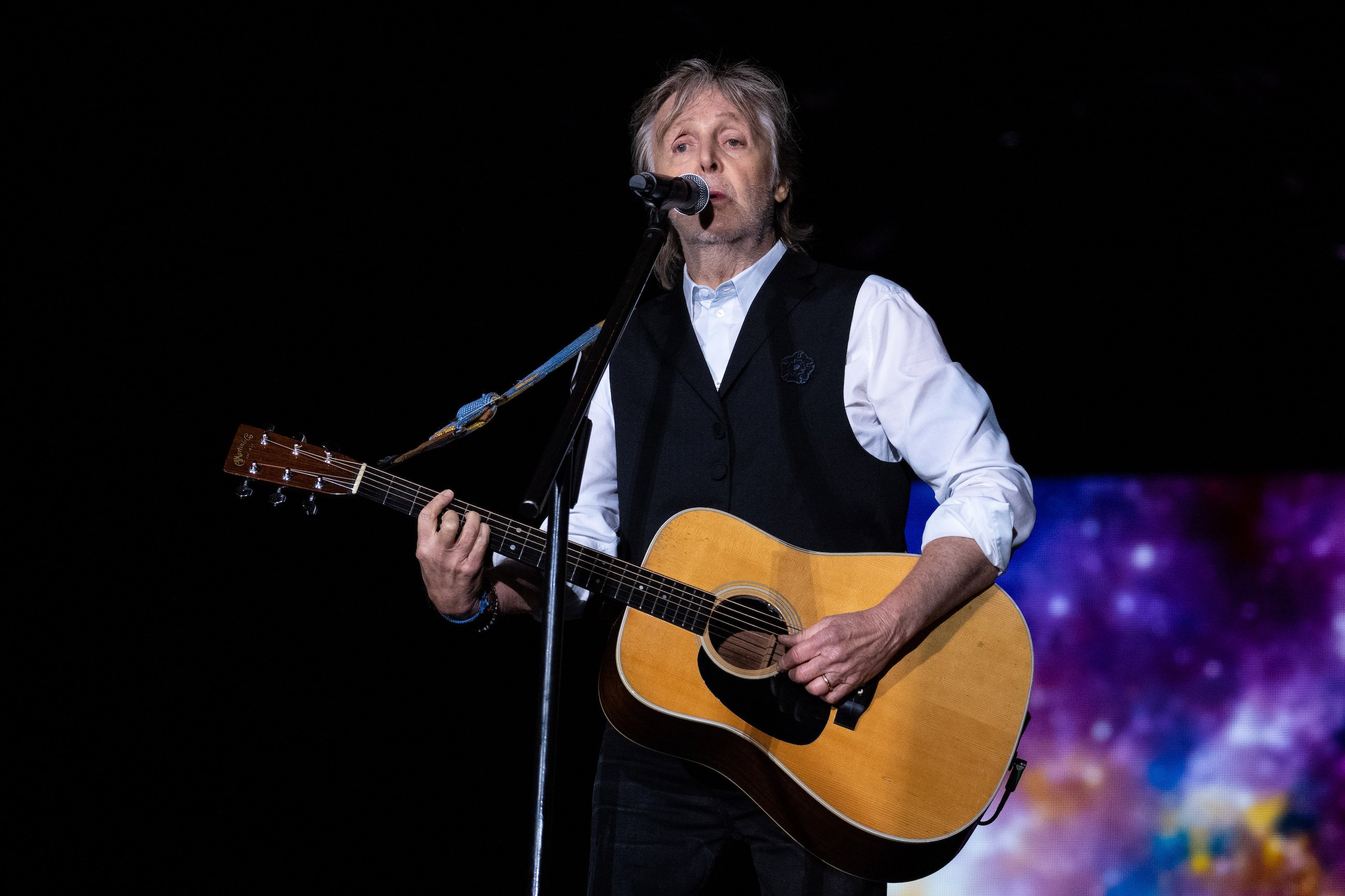 Paul McCartney performs during day four of 2022 Glastonbury Festival at Worthy Farm, Pilton