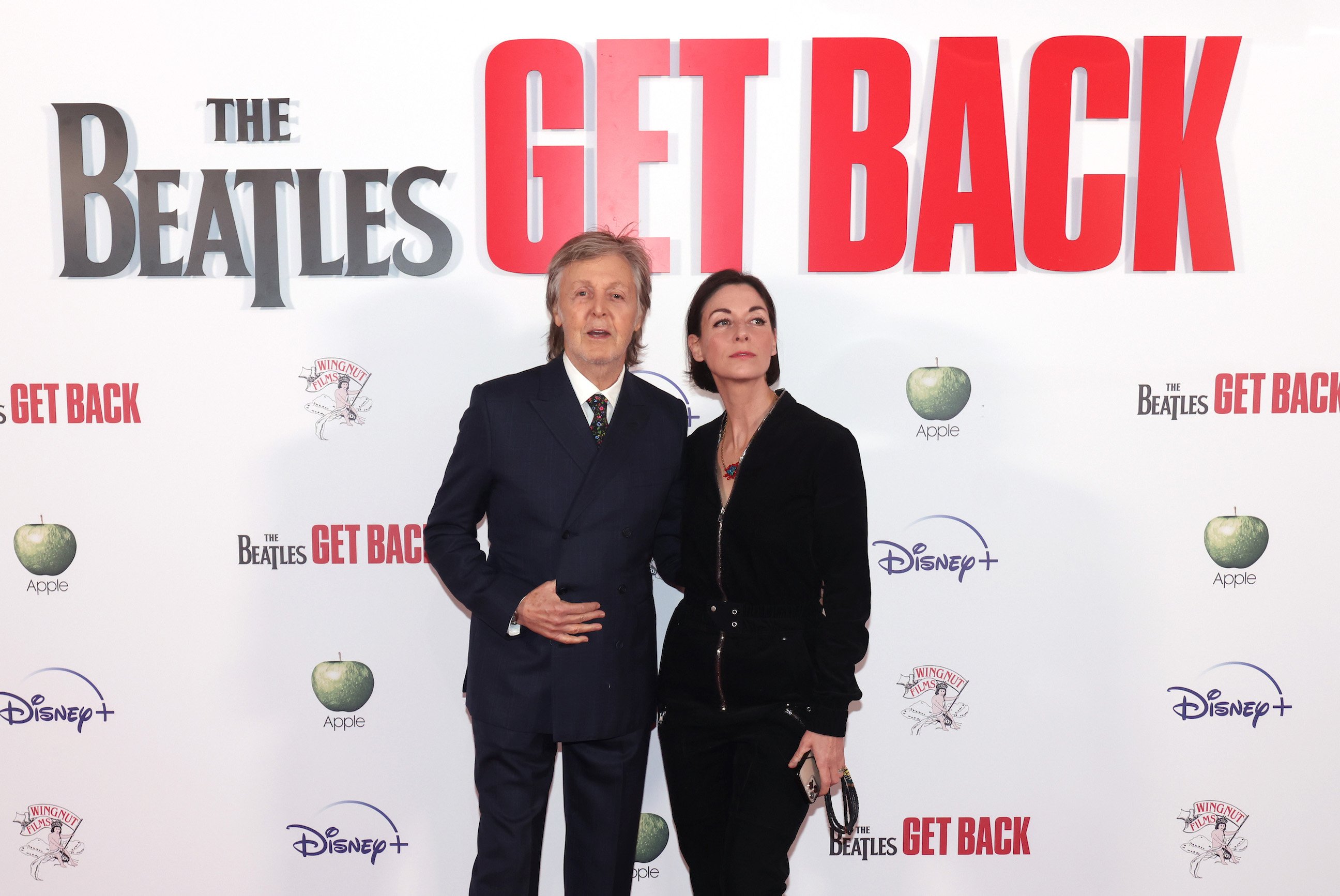 Paul McCartney and Mary McCartney attend the UK exclusive screening of The Beatles: Get Back in London, England