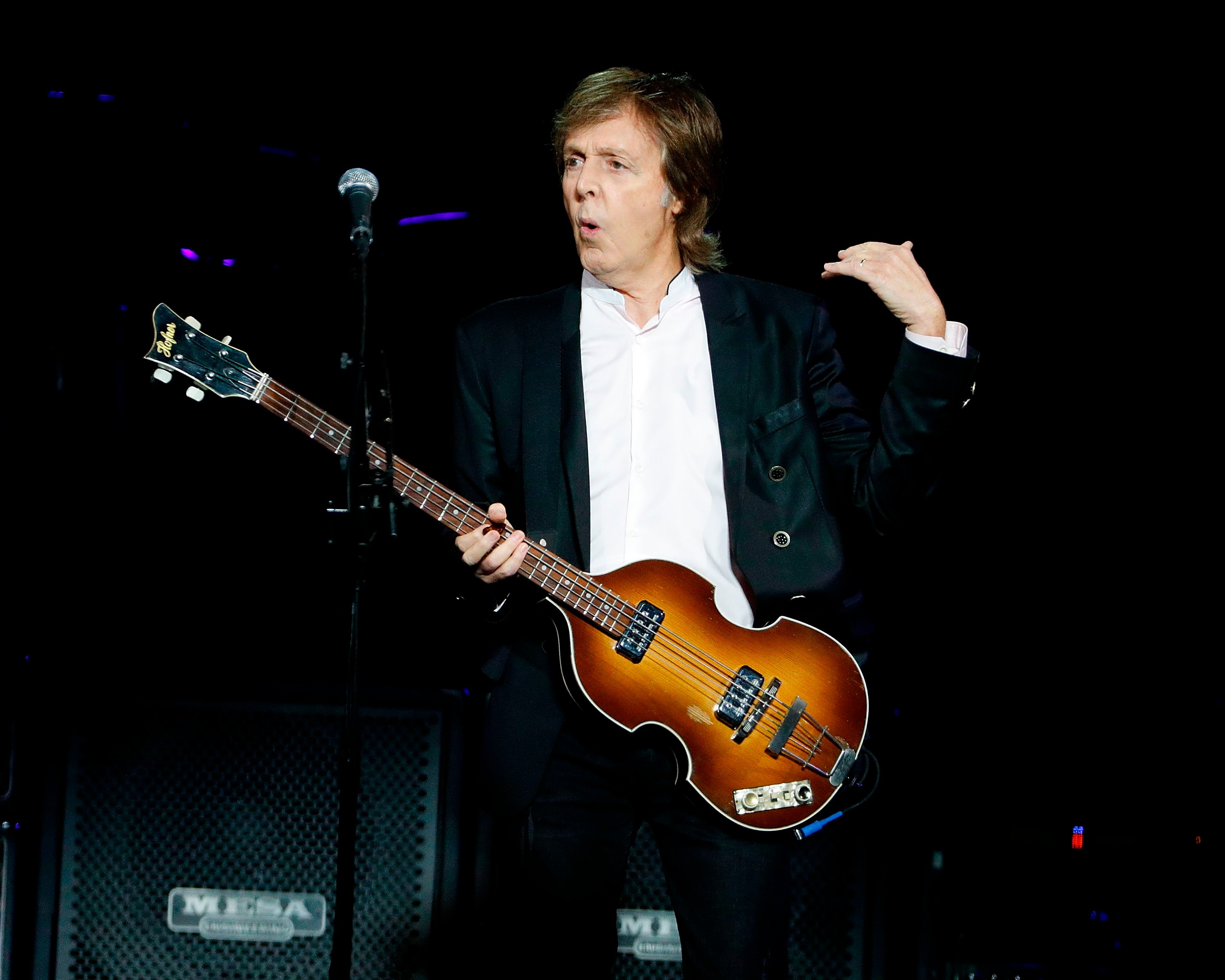Paul McCartney performs at the Barclays Center in New York City