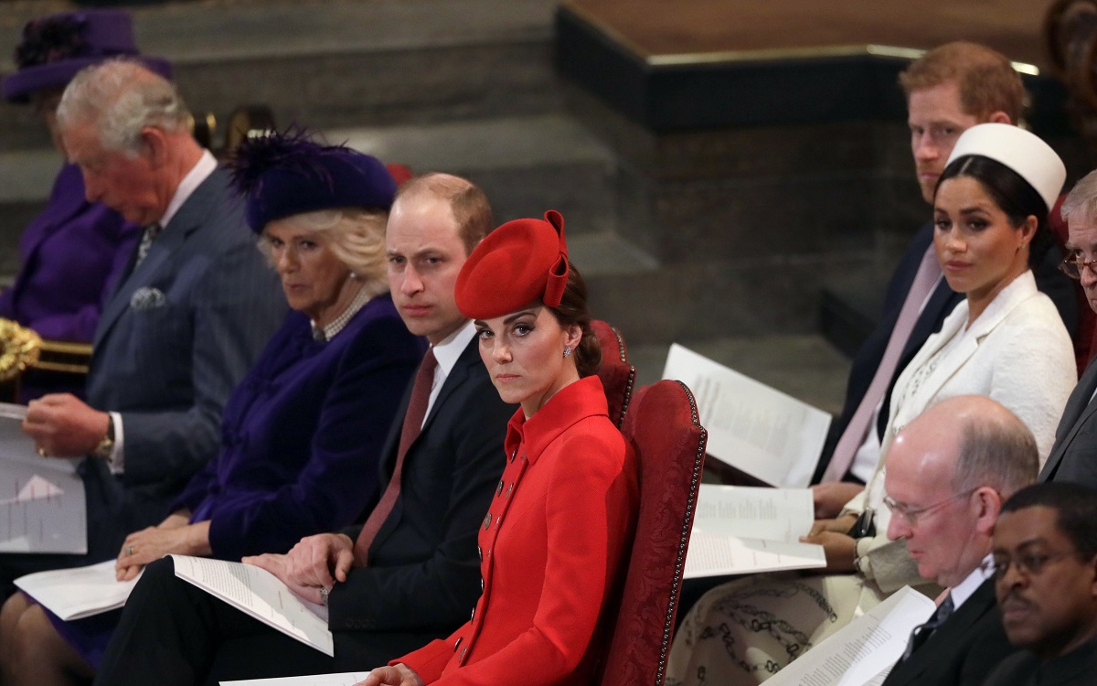 Prince William, Kate Middleton, Prince Harry, Meghan Markle and other members of the royal family at the 2019 Commonwealth Service