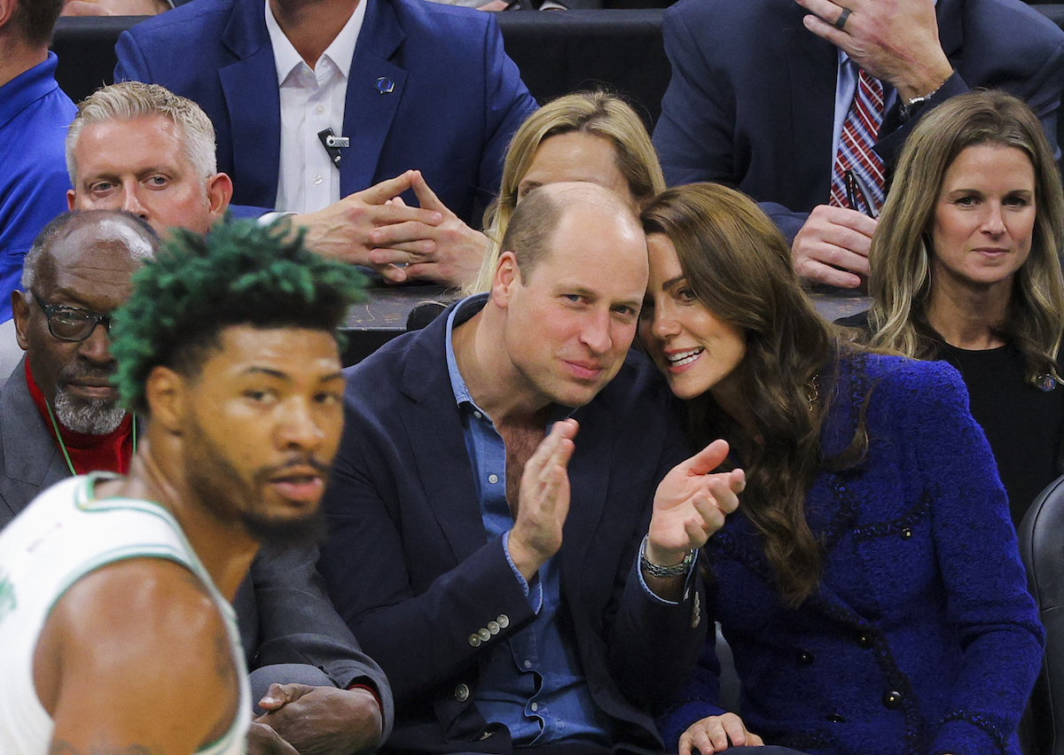Prince William and Kate Middleton, who seemed to relax their ''hands off' policy' after Prince Harry and Meghan Markle left in 2020, according to a body language expert, at a Boston Celtics game