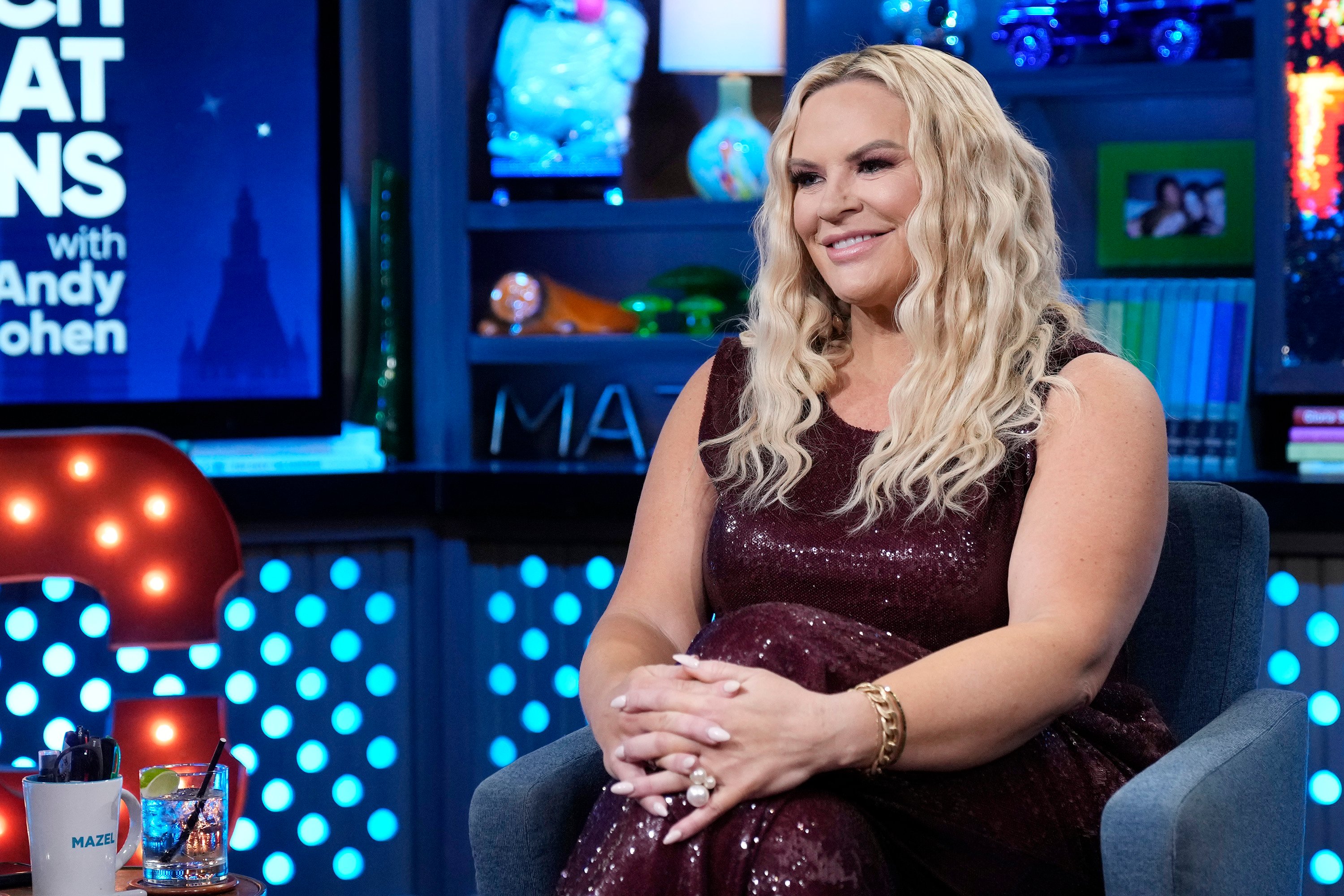 Heather Gay on set of 'Watch What Happens Live with Andy Cohen'