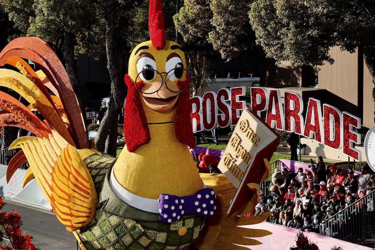 A float in the 2022 Tournament of Roses Parade