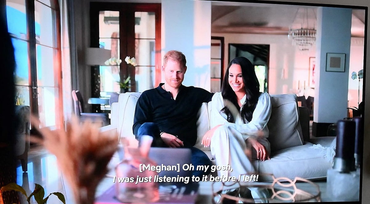 Screengrab from an episode of Prince Harry and Meghan Markle's Netflix docuseries Harry and Meghan Becoming Royal
