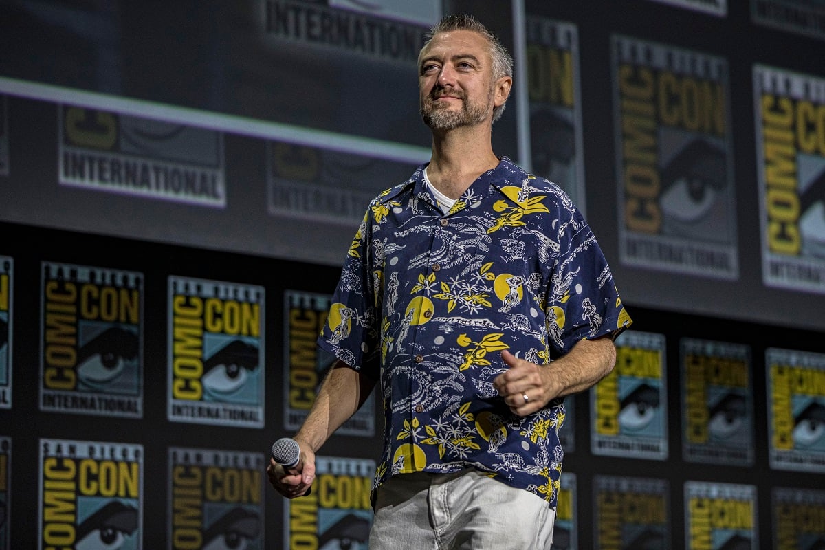 Sean Gunn speaks onstage at the Marvel Cinematic Universe Mega-Panel during 2022 Comic-Con International Day 3