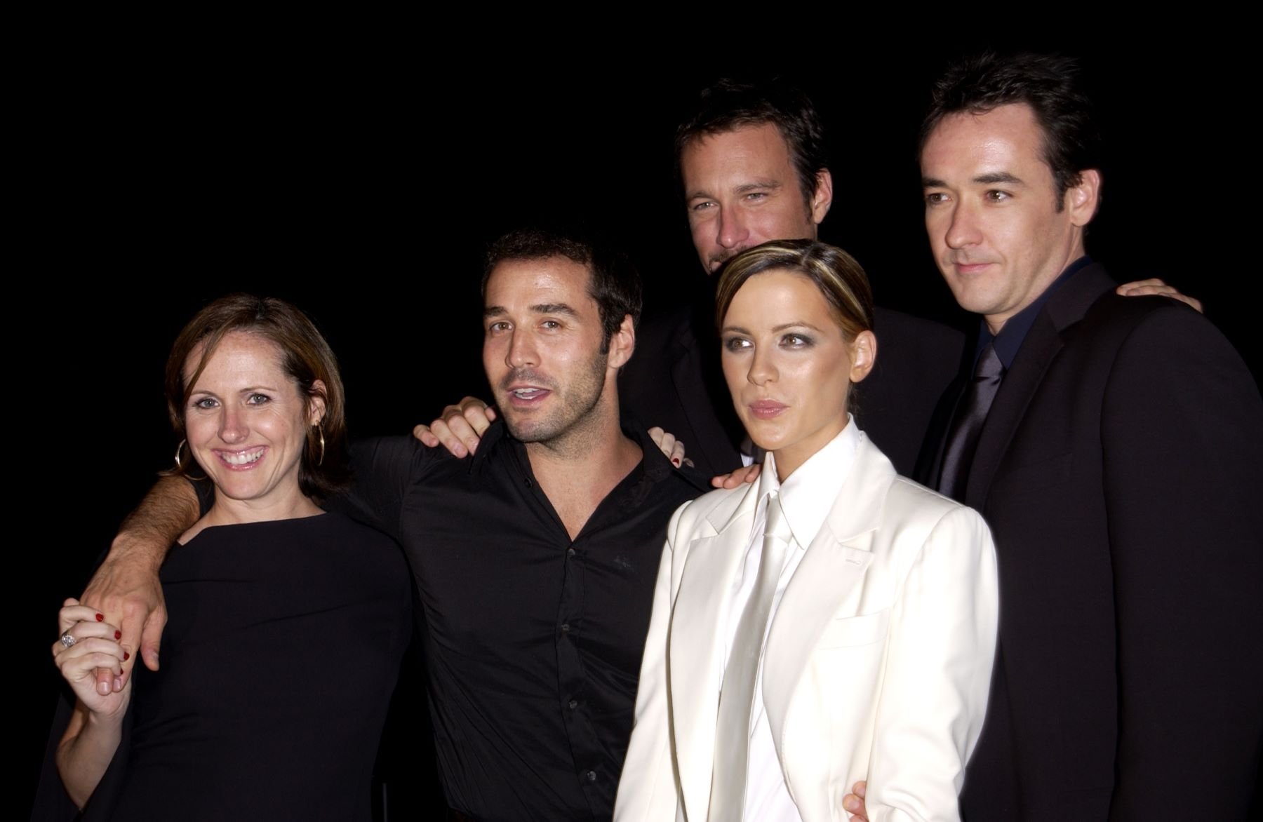 The cast of 'Serendipity,' including Kate Beckinsale in white, at the New York premiere after party