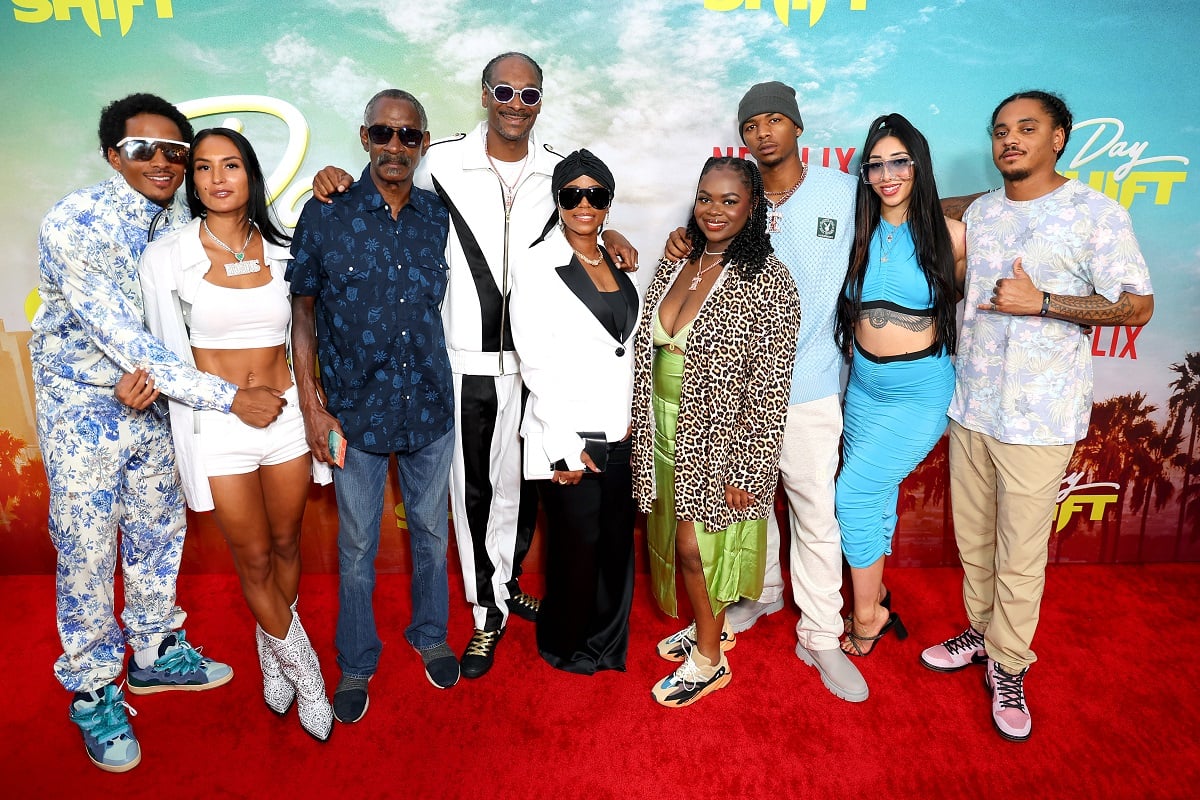 Snoop Dogg, Shante Broadus, and family attend the World Premiere of Netflix's 'Day Shift' in 2022