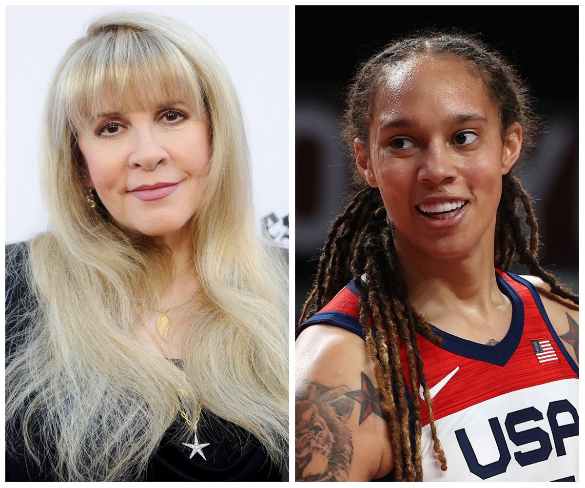 Composite photo of Stevie Nicks and Brittney Griner.