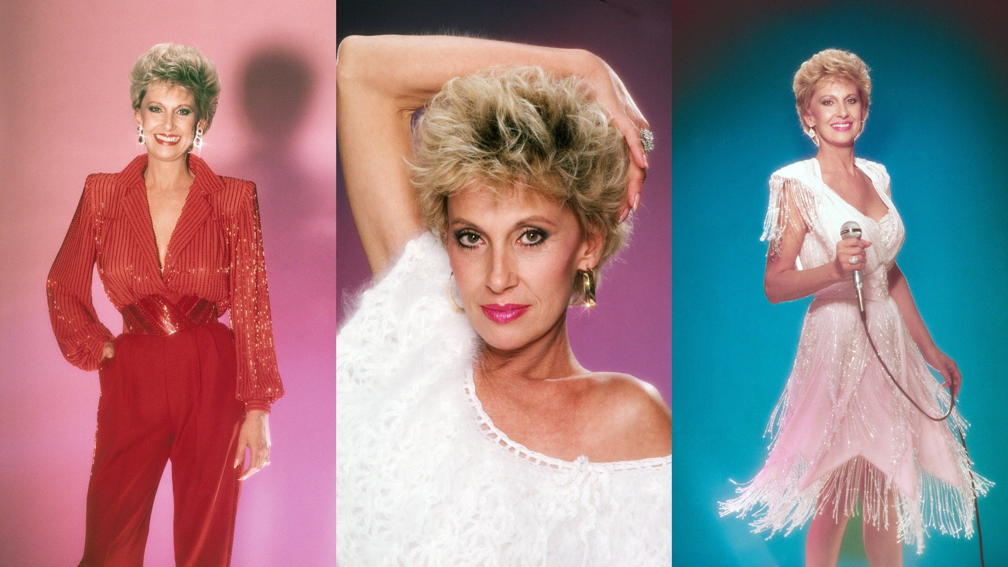 Side-by-side images of Tammy Wynette, c. 1984, who friends said never quite realized her fame.