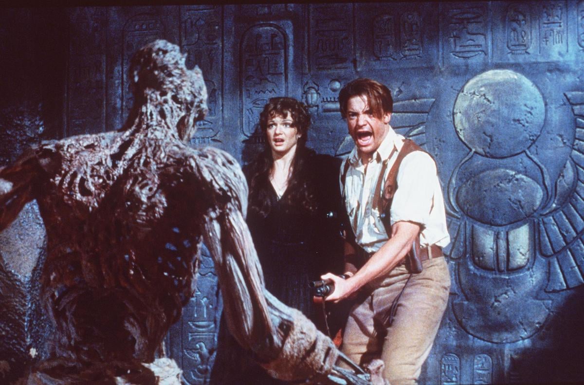 The Mummy: Brendan Fraser and Rachel Weisz