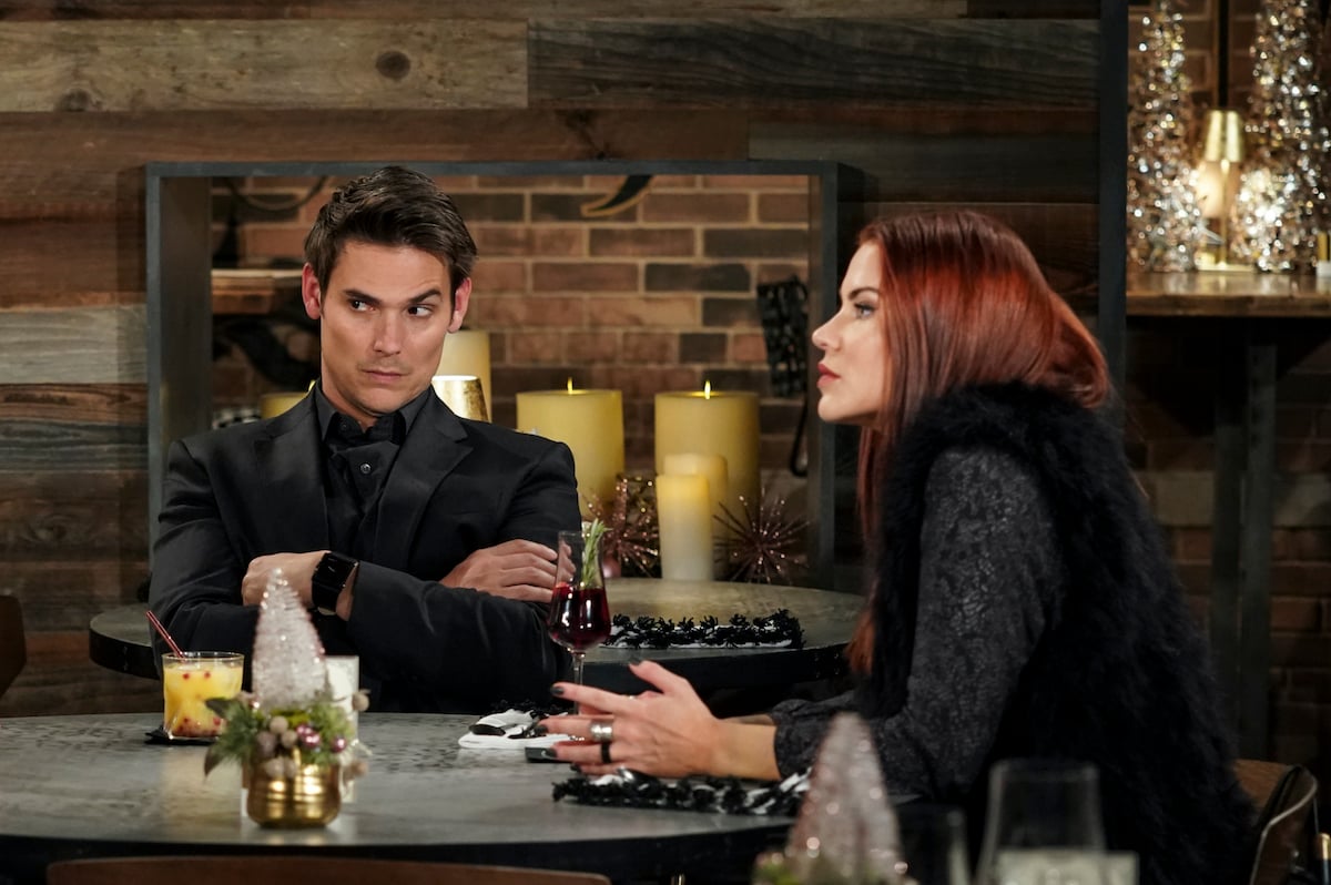 'The Young and the Restless' actors Mark Grossman as Adam Newman and Courtney Hope as Sally Spectra