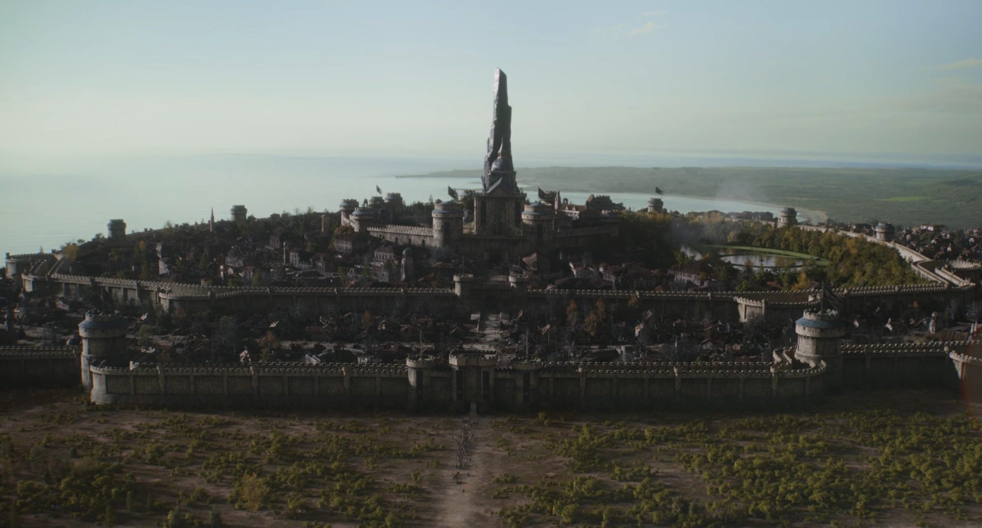 The elven kingdom of Xin'trea in 'The Witcher: Blood Origin.'