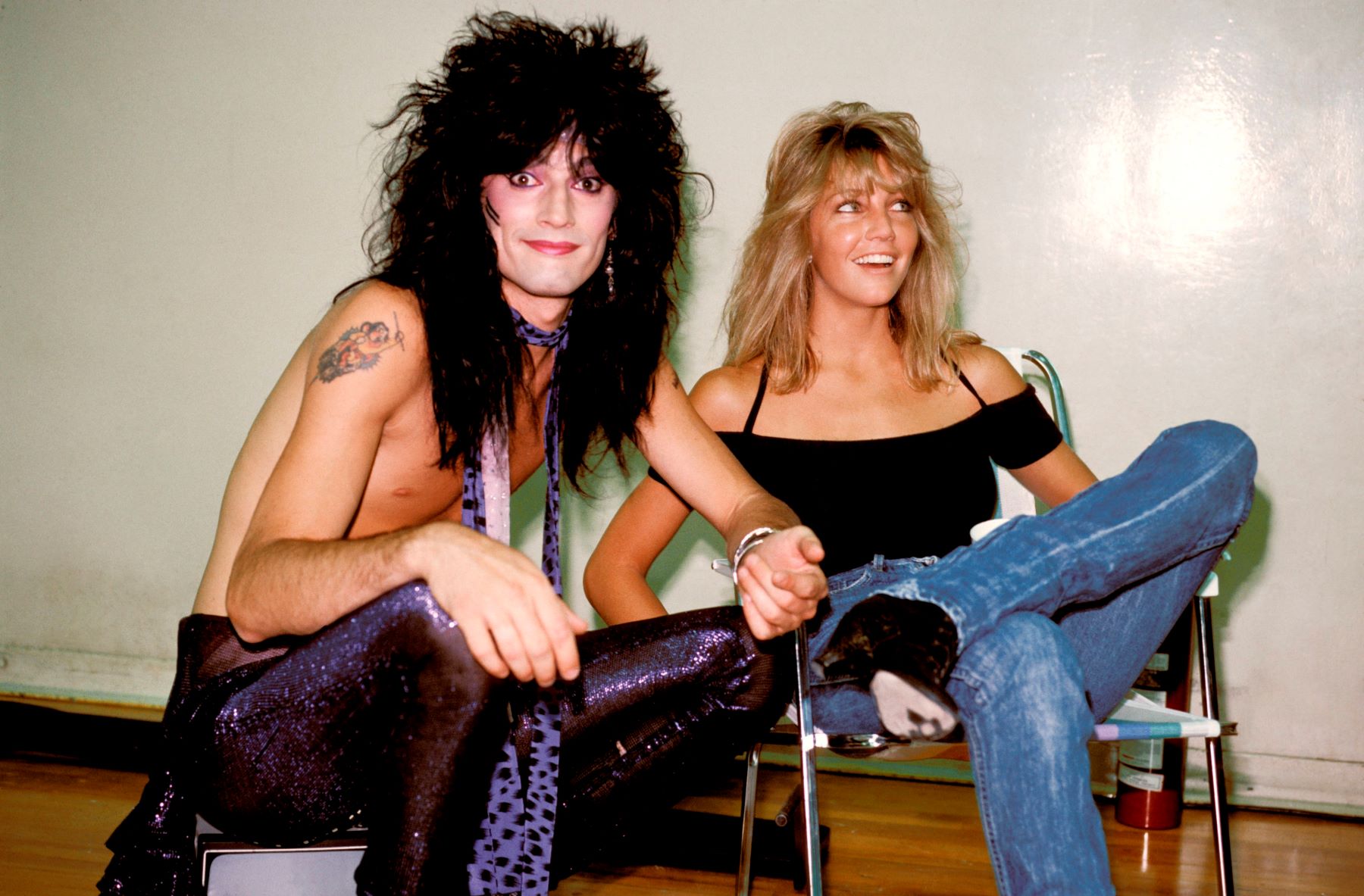 Tommy Lee of Motley Crue with his wife Heather Locklear