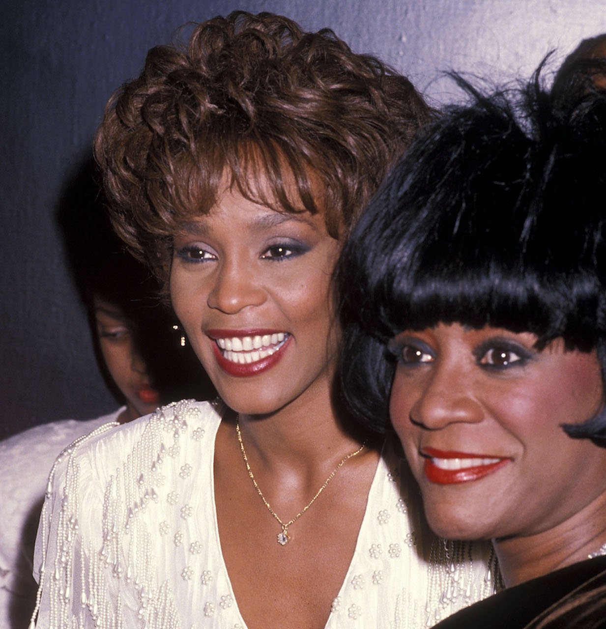 Whitney Houston and Patti LaBelle at event