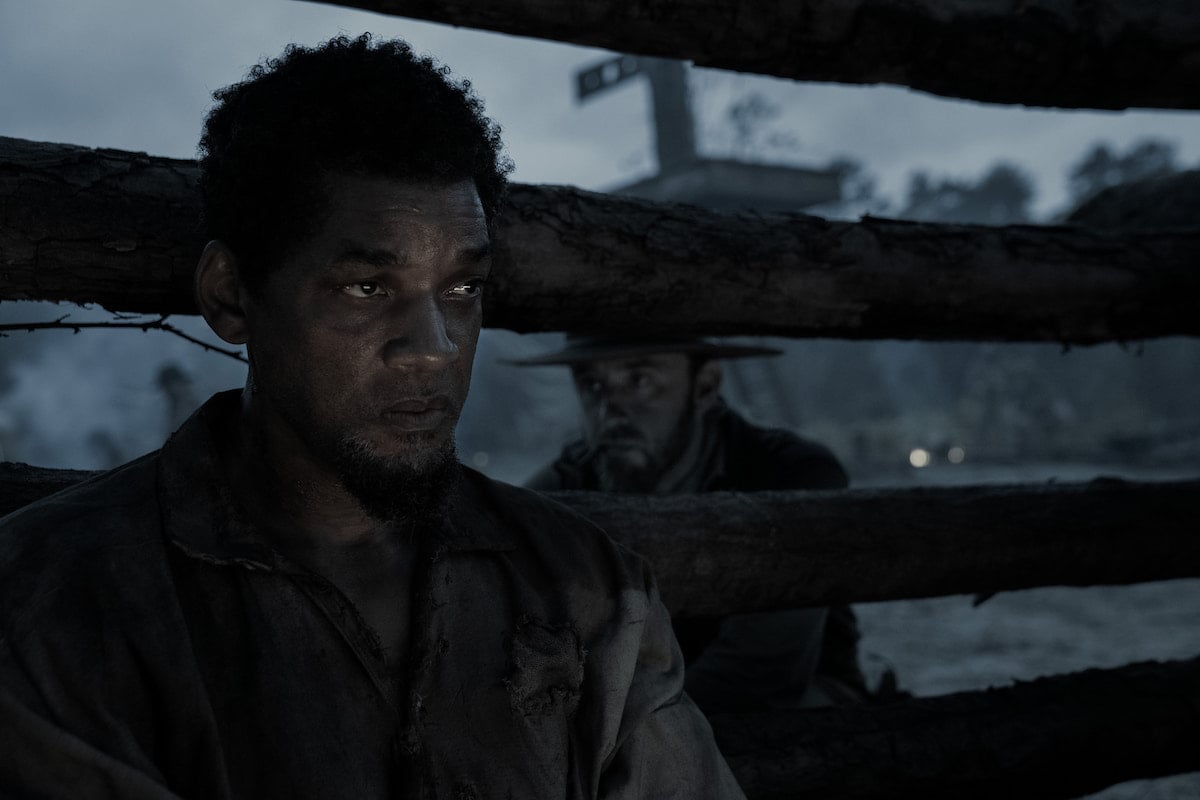 Antoine Fuqua movie Emancipation: Will Smith sits in a wooden cell