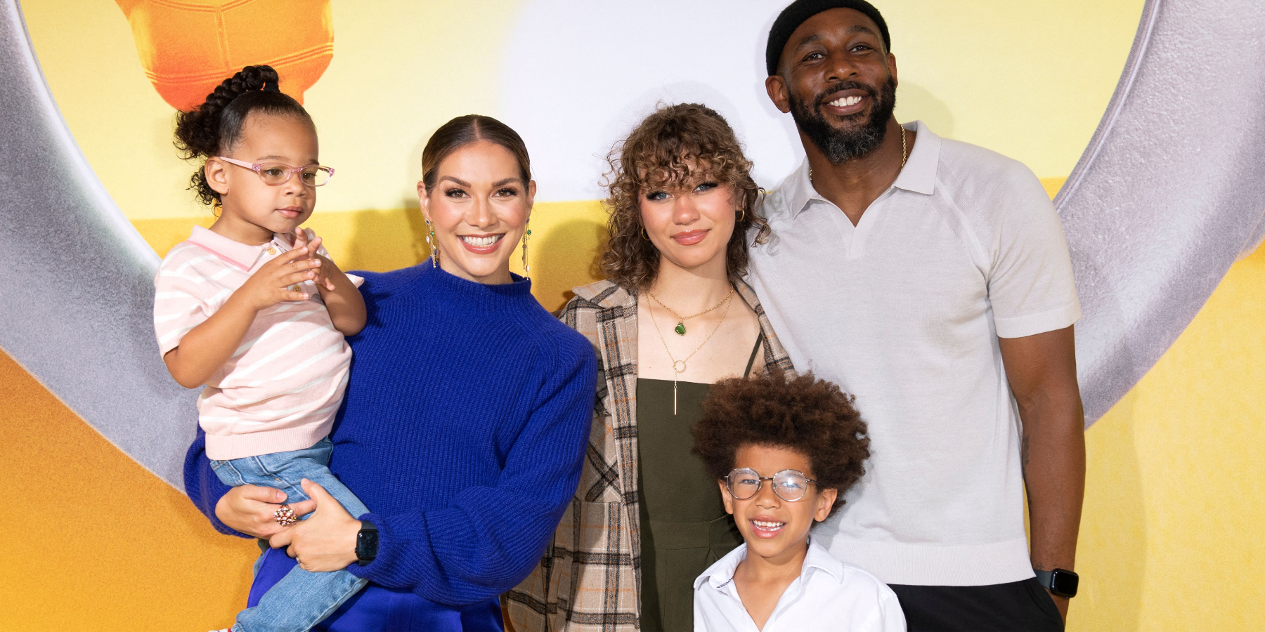 Allison Holker, Stephen "tWitch" Boss and their three children photographed in 2022.