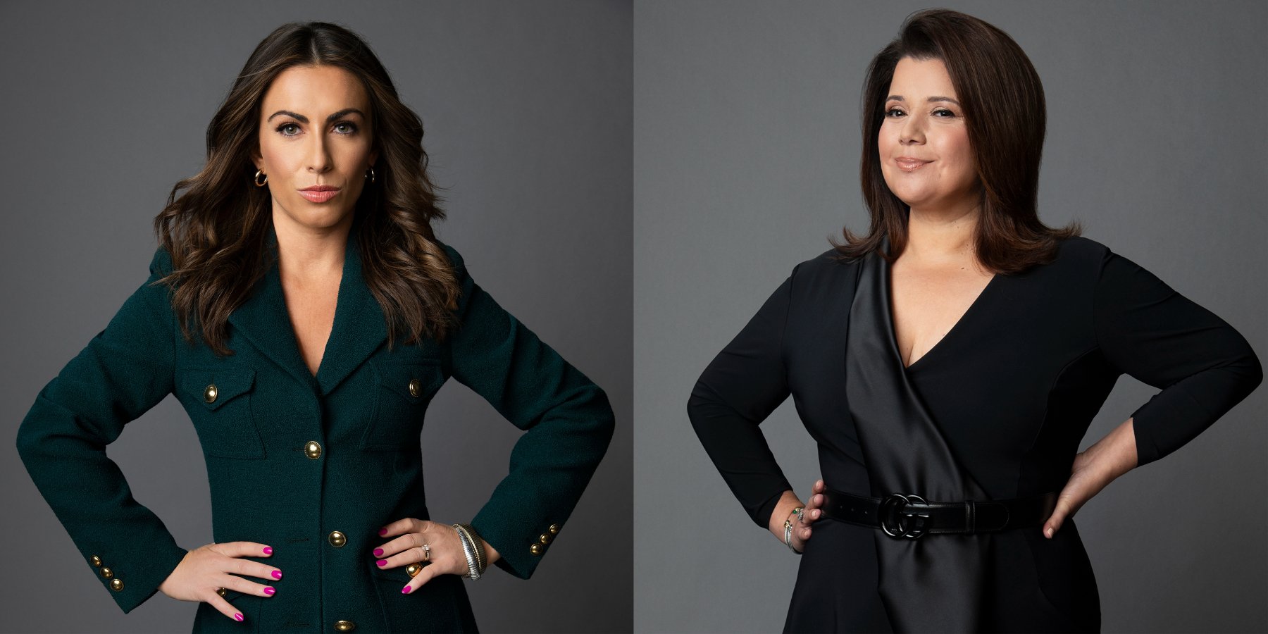 Alyssa Farah Griffin and Ana Navarro in separate press photographs for ABC's 'The View.'