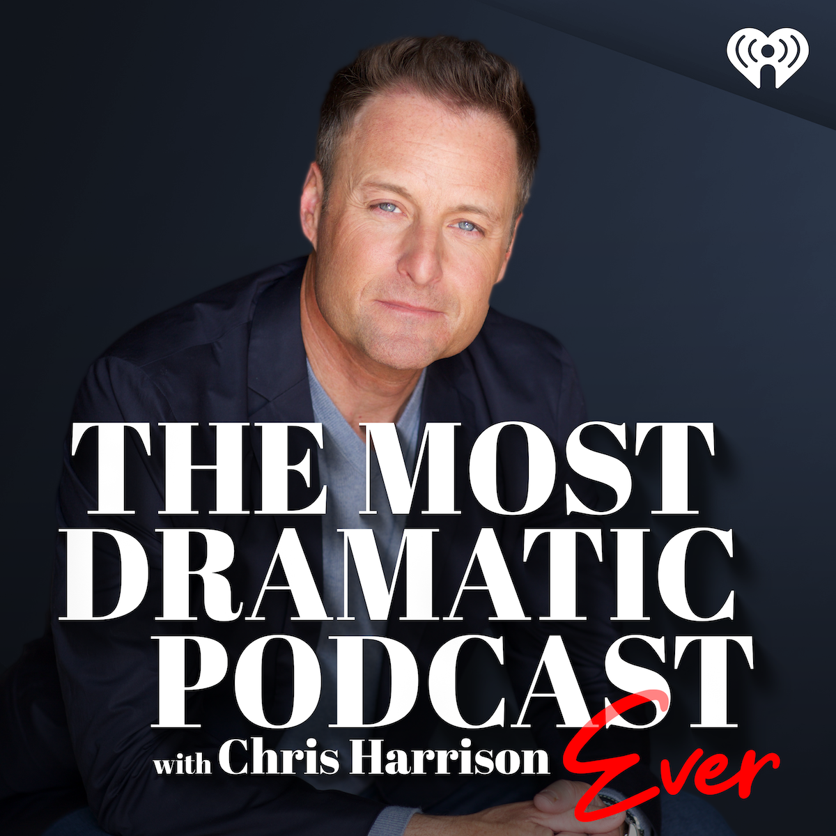 Chris Harrison in a promo image for his new podcast 'The Most Dramatic Podcast Ever'