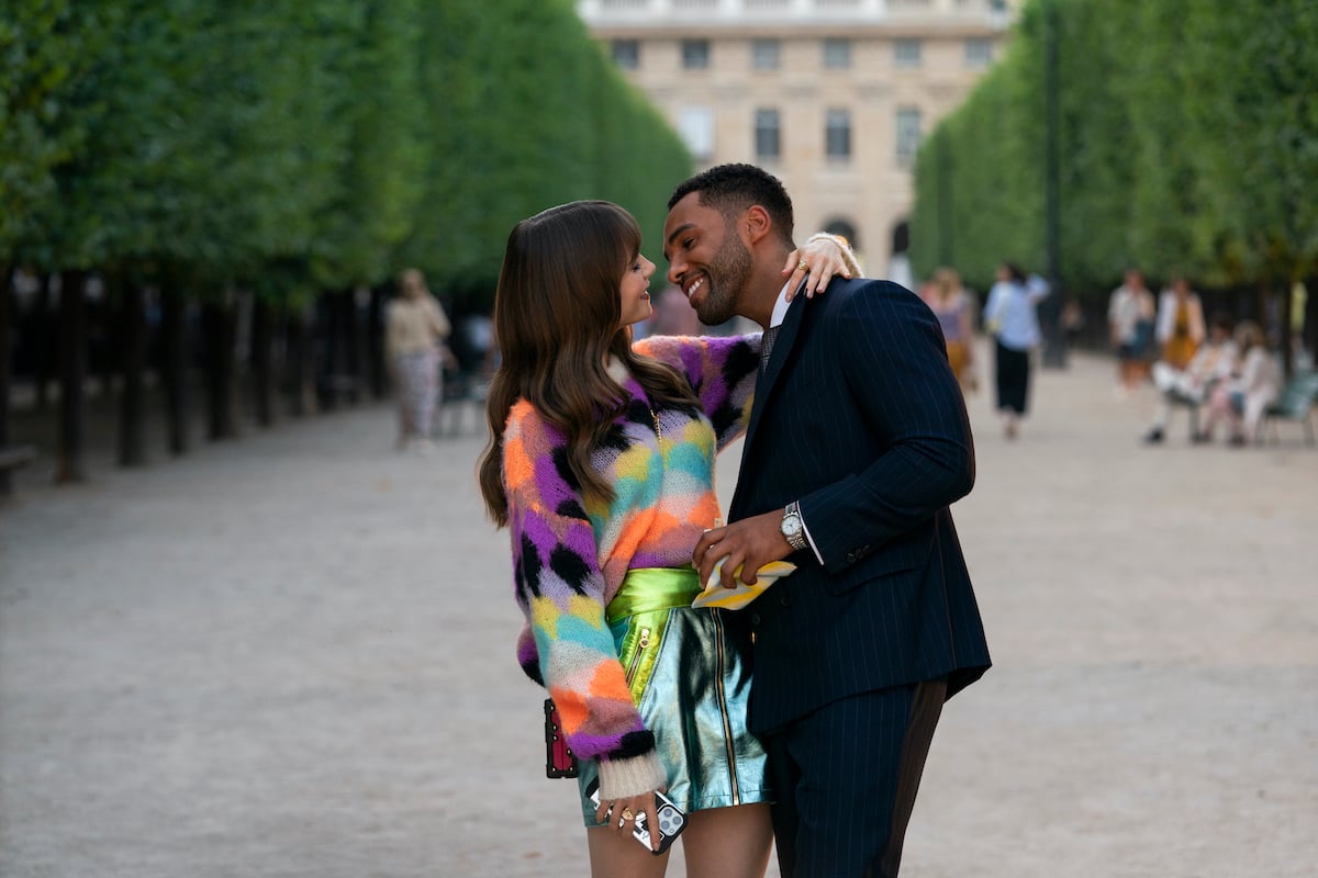 Emily (Lily Collins) and Alfie (Lucien Laviscount) in season 3 of 'Emily in Paris' from Netflix