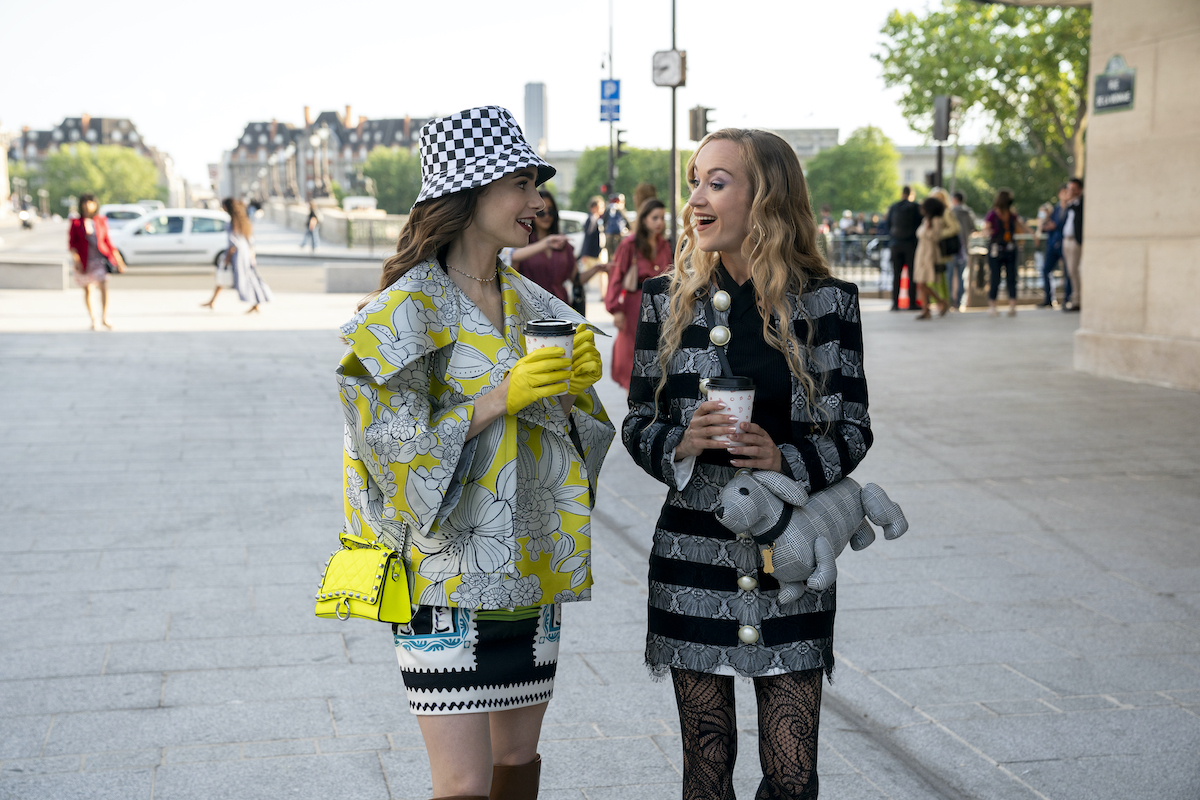 Emily (Lily Collins) and Petra (Daria Panchenko) in season 2 of 'Emily in Paris'