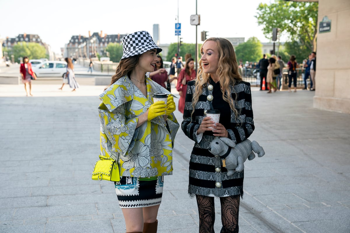 Emily (Lily Collins) and Petra (Daria Panchenko) in season 2 of 'Emily in Paris'