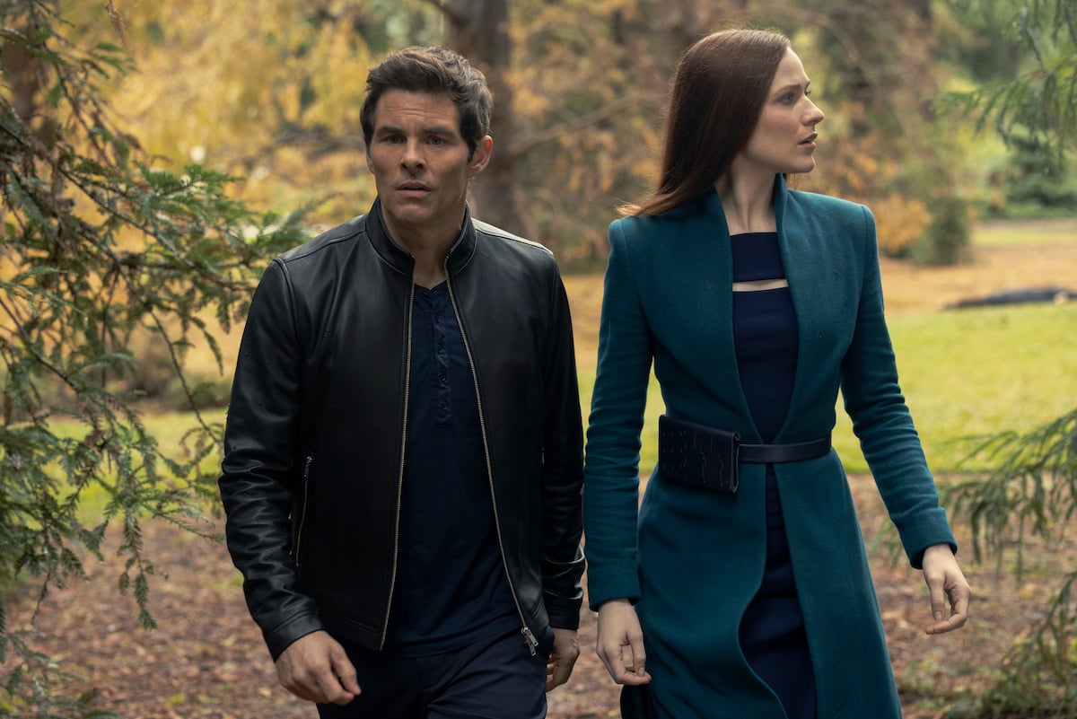 James Marsden and Evan Rachel Wood in HBO's canceled TV show 'Westworld'