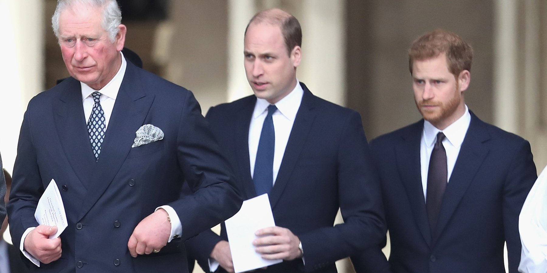 King Charles III, Prince William and Prince Harry in 2017.
