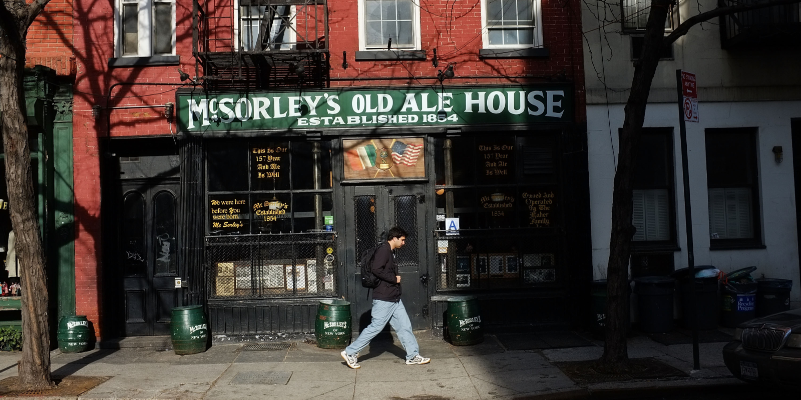 McSorley's Old Ale House in Greenwich Village, New York City.