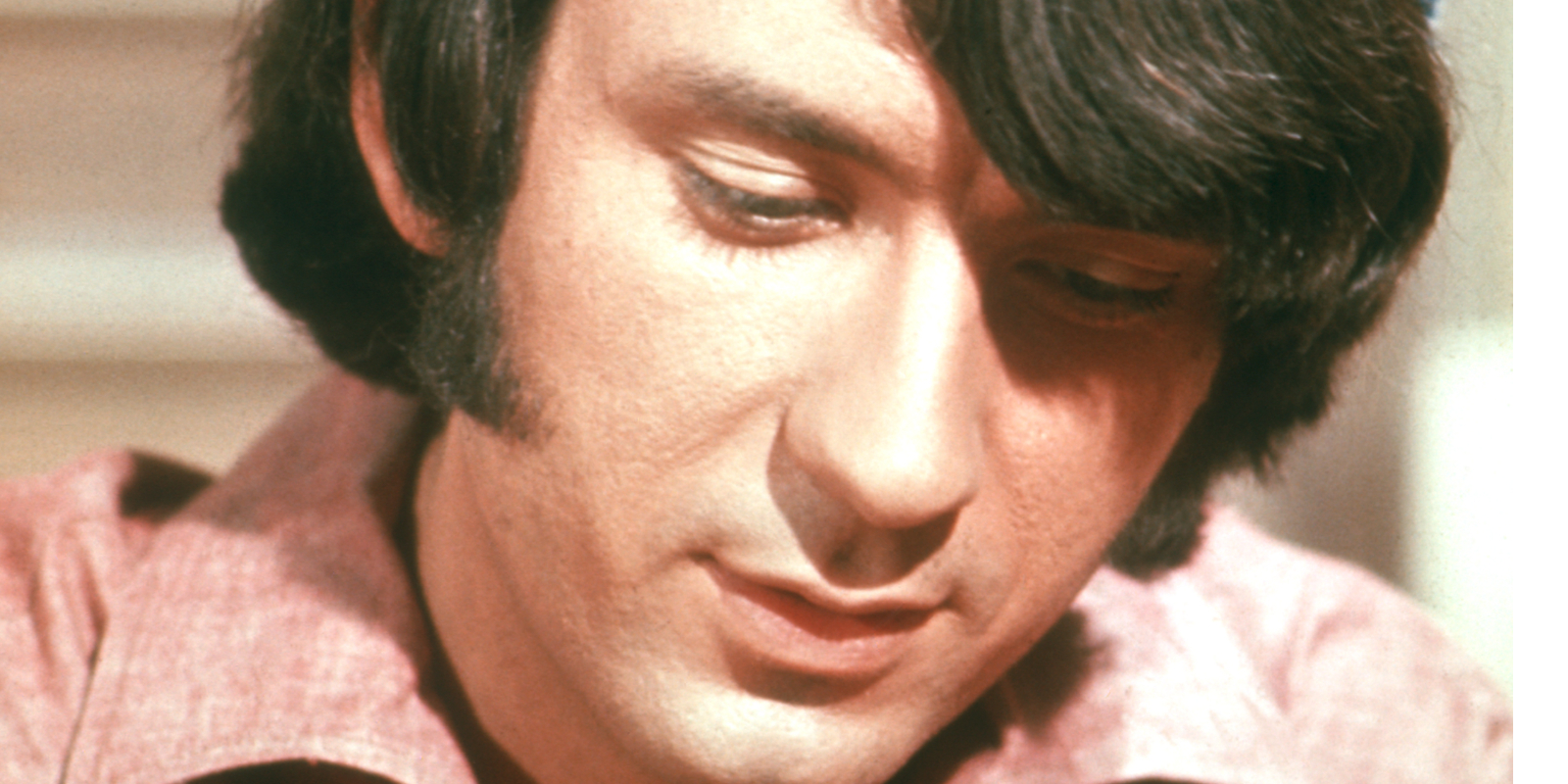 Mike Nesmith in a photograph taken on the set of 'The Monkees.'