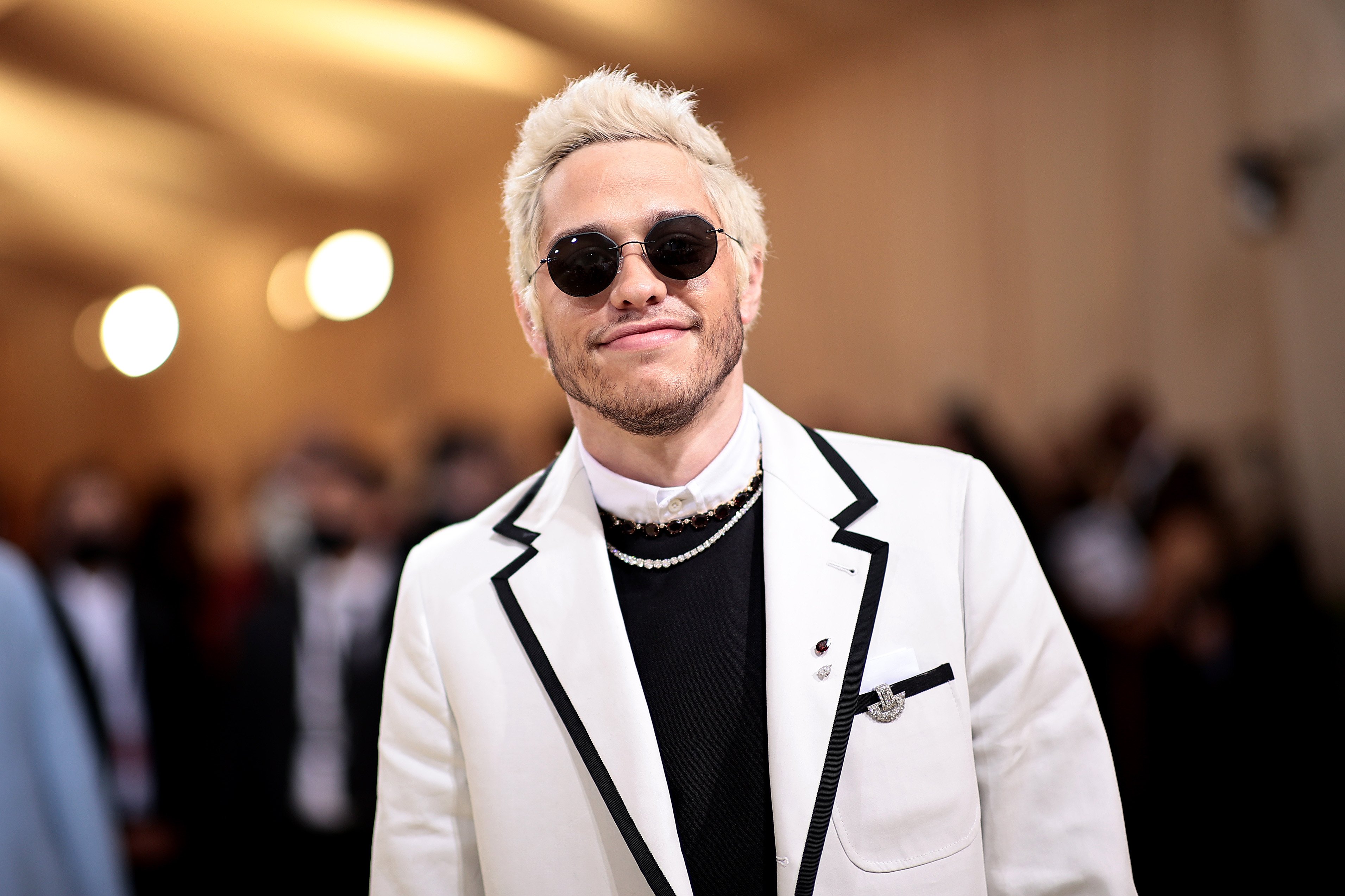 Pete Davidson attends The 2021 Met Gala Celebrating In America: A Lexicon Of Fashion at Metropolitan Museum of Art on September 13, 2021 in New York City