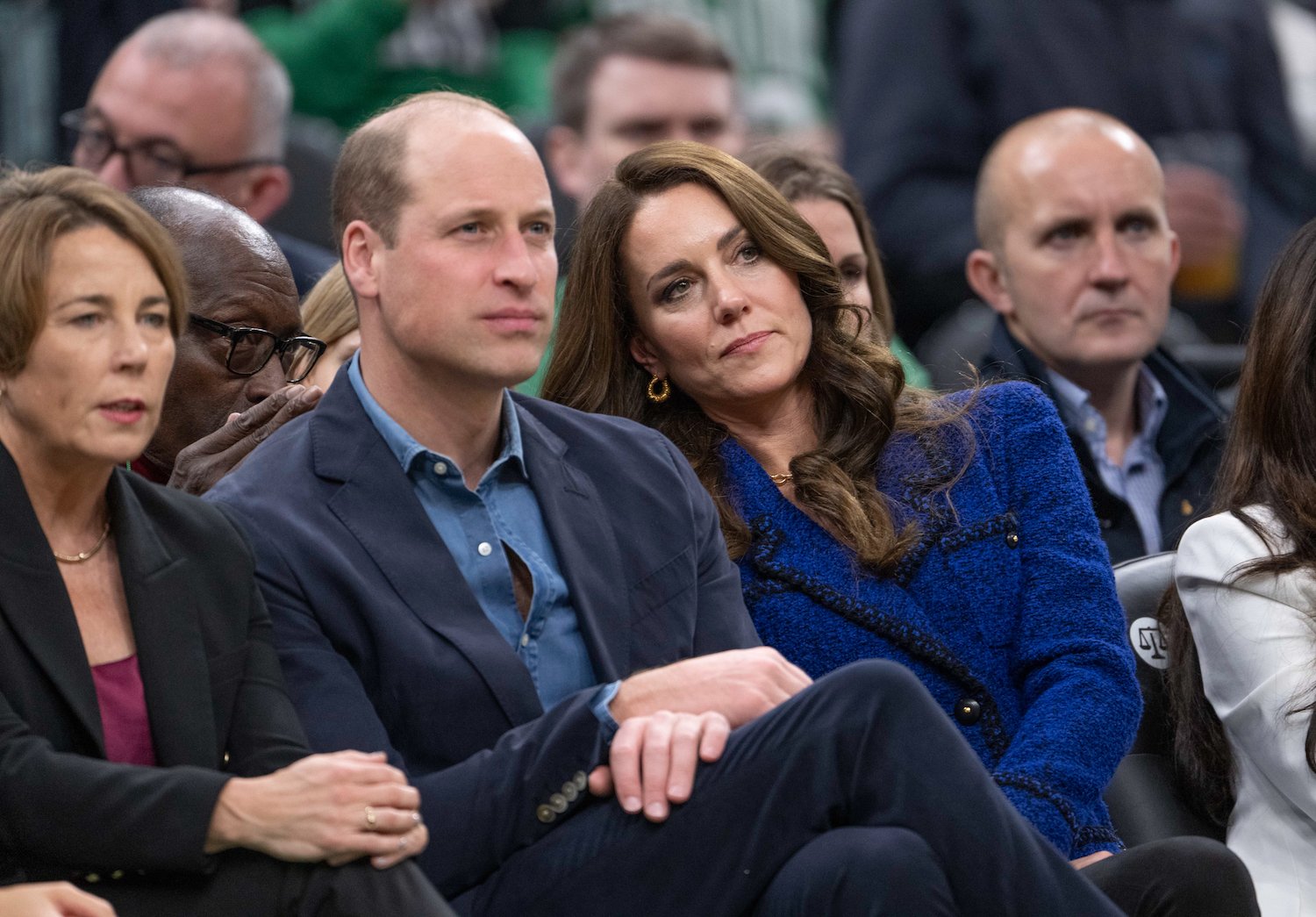 Prince William and Kate Middleton body language on display at Boston Celtics basketball game