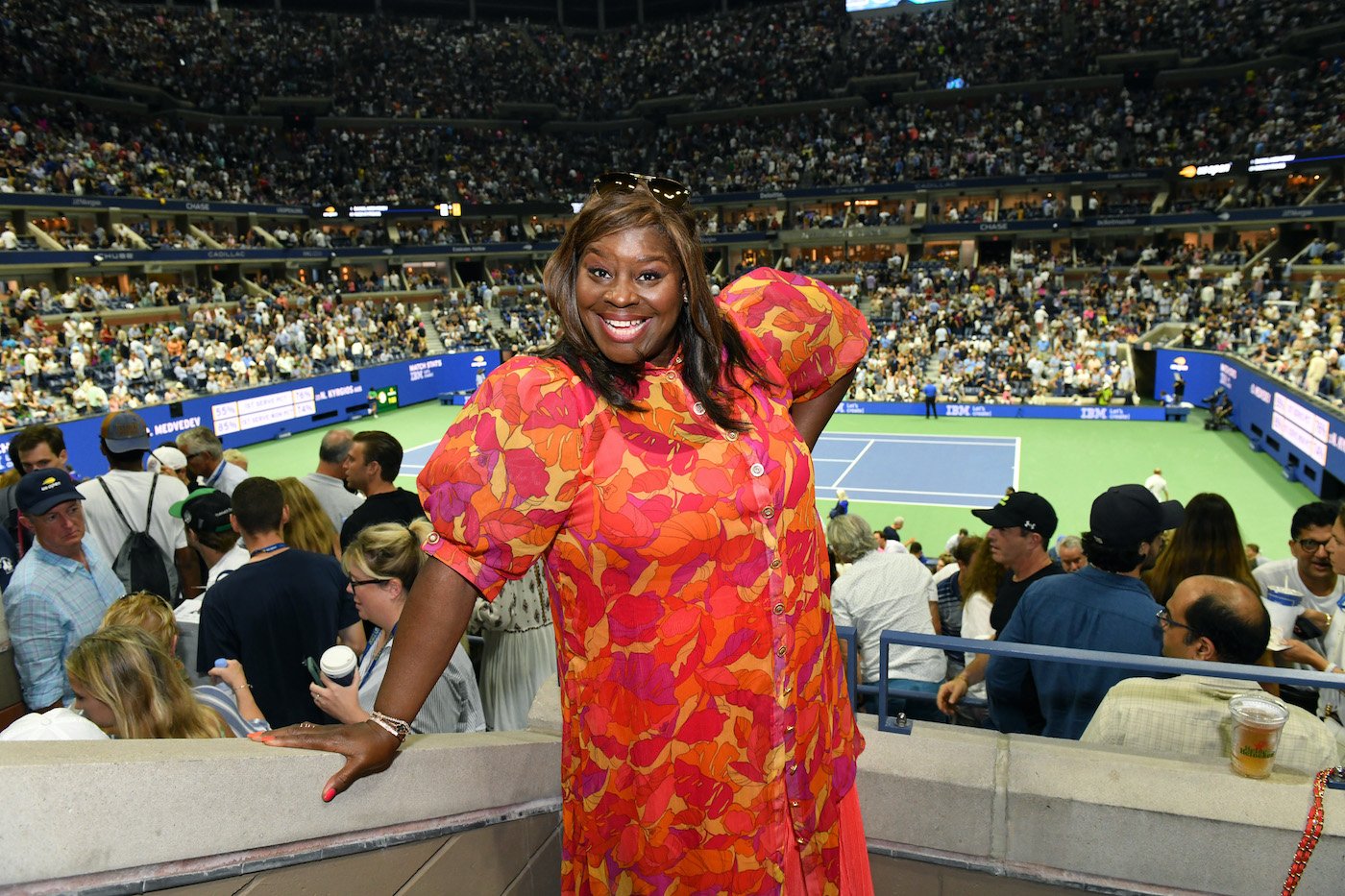 Retta, star of 'Ugliest House in America' attended the Heineken suite at the US Open Tennis Championships