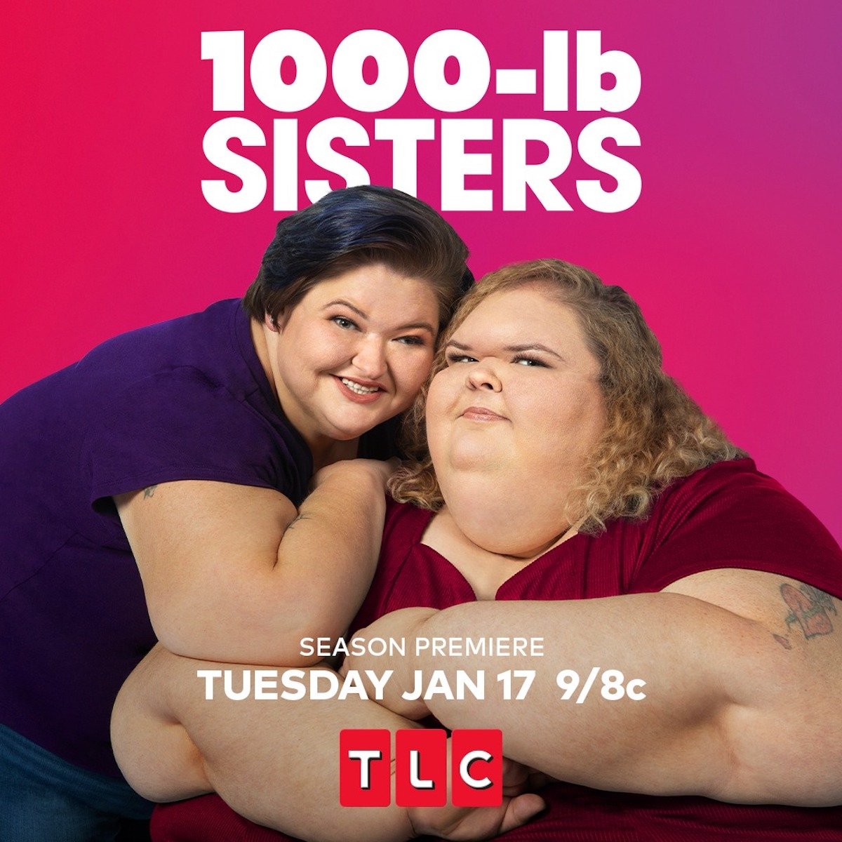 Amy Slaton Halterman and Tammy Slaton in a promotional image for TLC's '1000-lb Sisters' Season 4