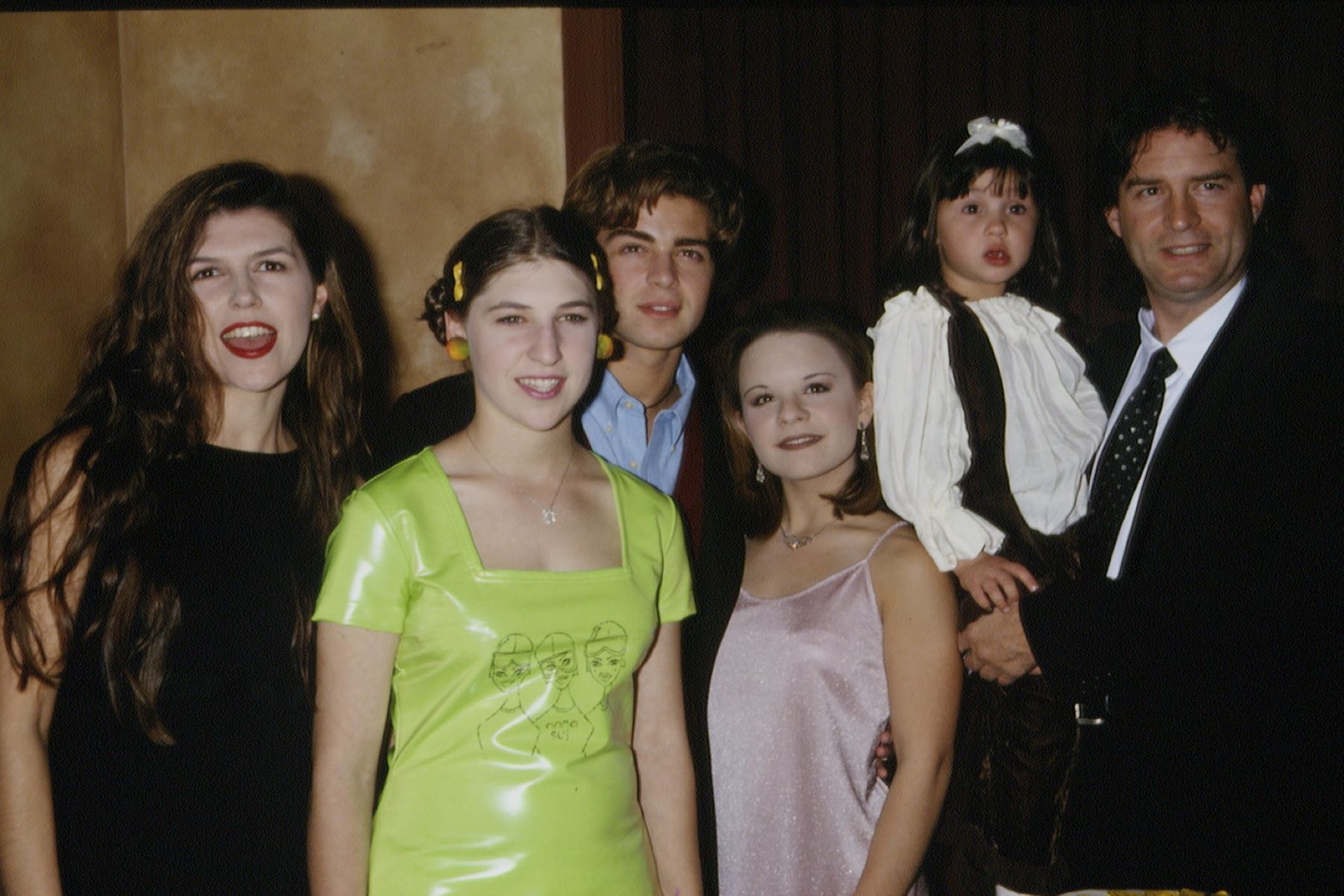 The cast of 'Blossom' at a 100th-episode celebration of the TV series