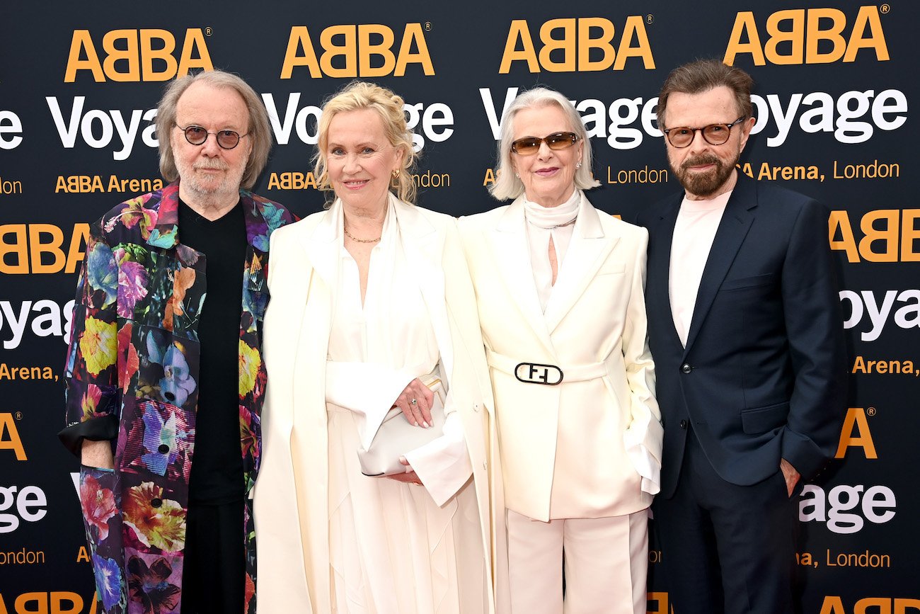 ABBA attending their first performance of 'Voyage' in London, 2022.